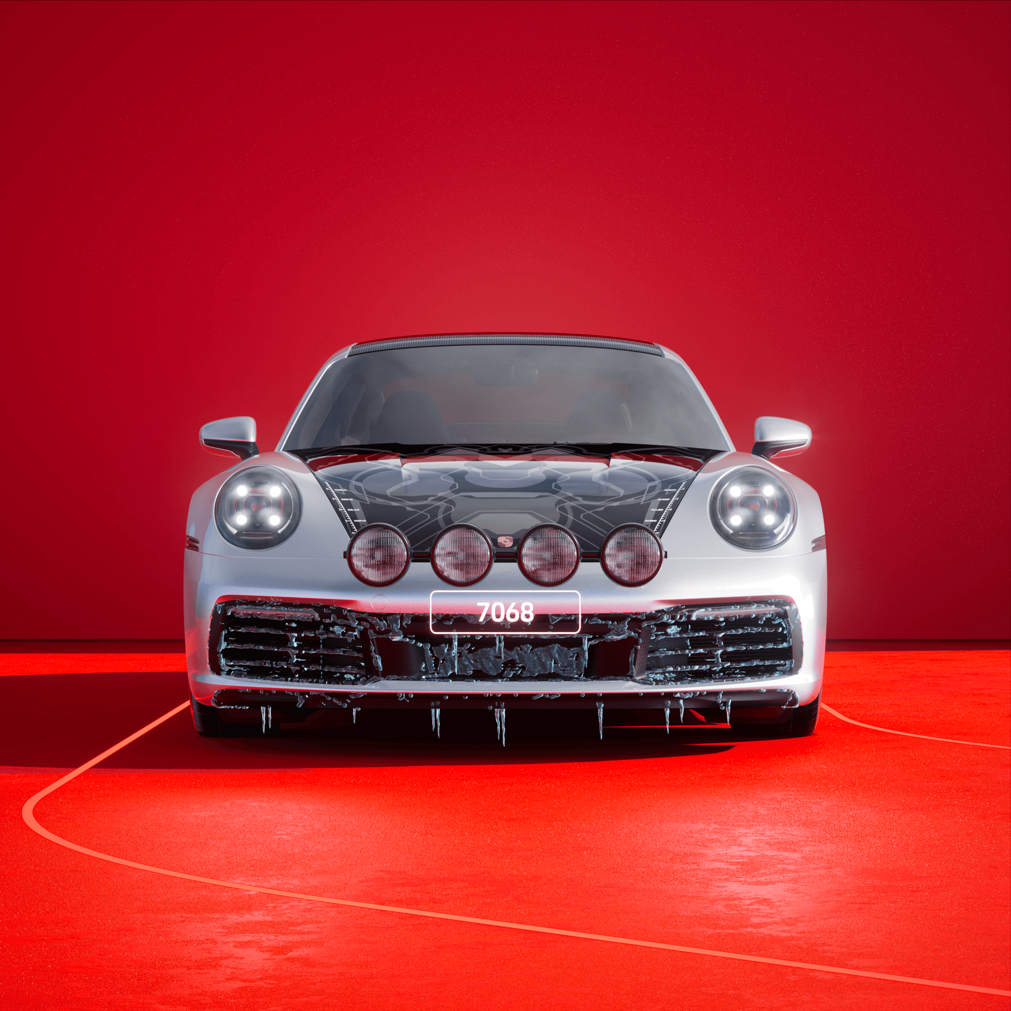 The PORSCHΞ 911 7068 image in phase