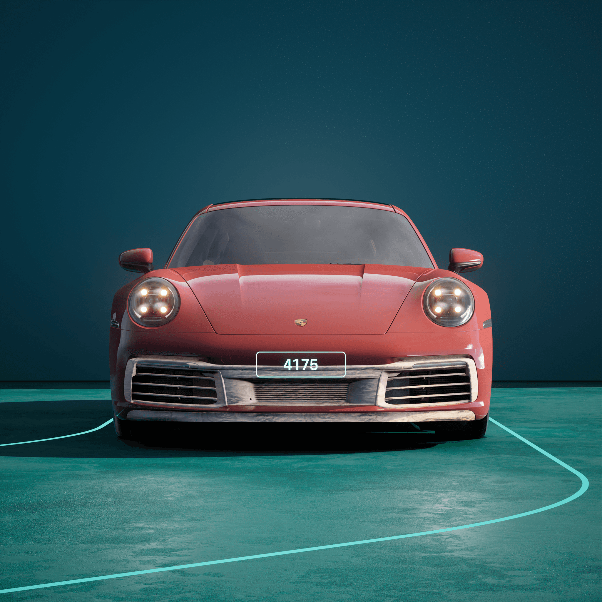 The PORSCHΞ 911 4175 image in phase