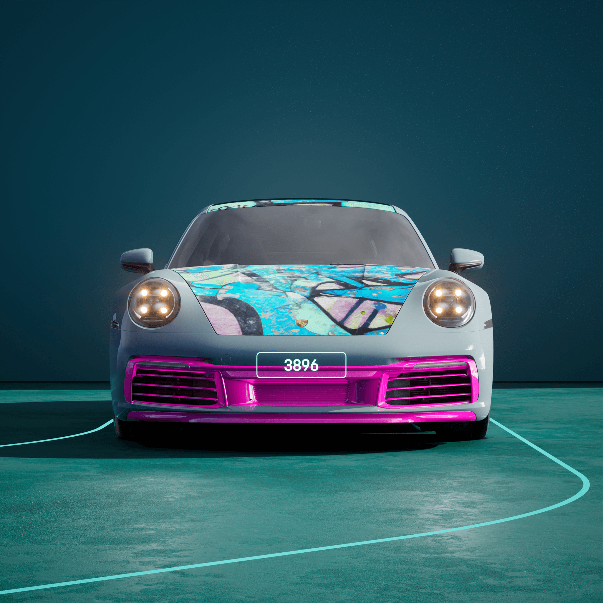 The PORSCHΞ 911 3896 image in phase