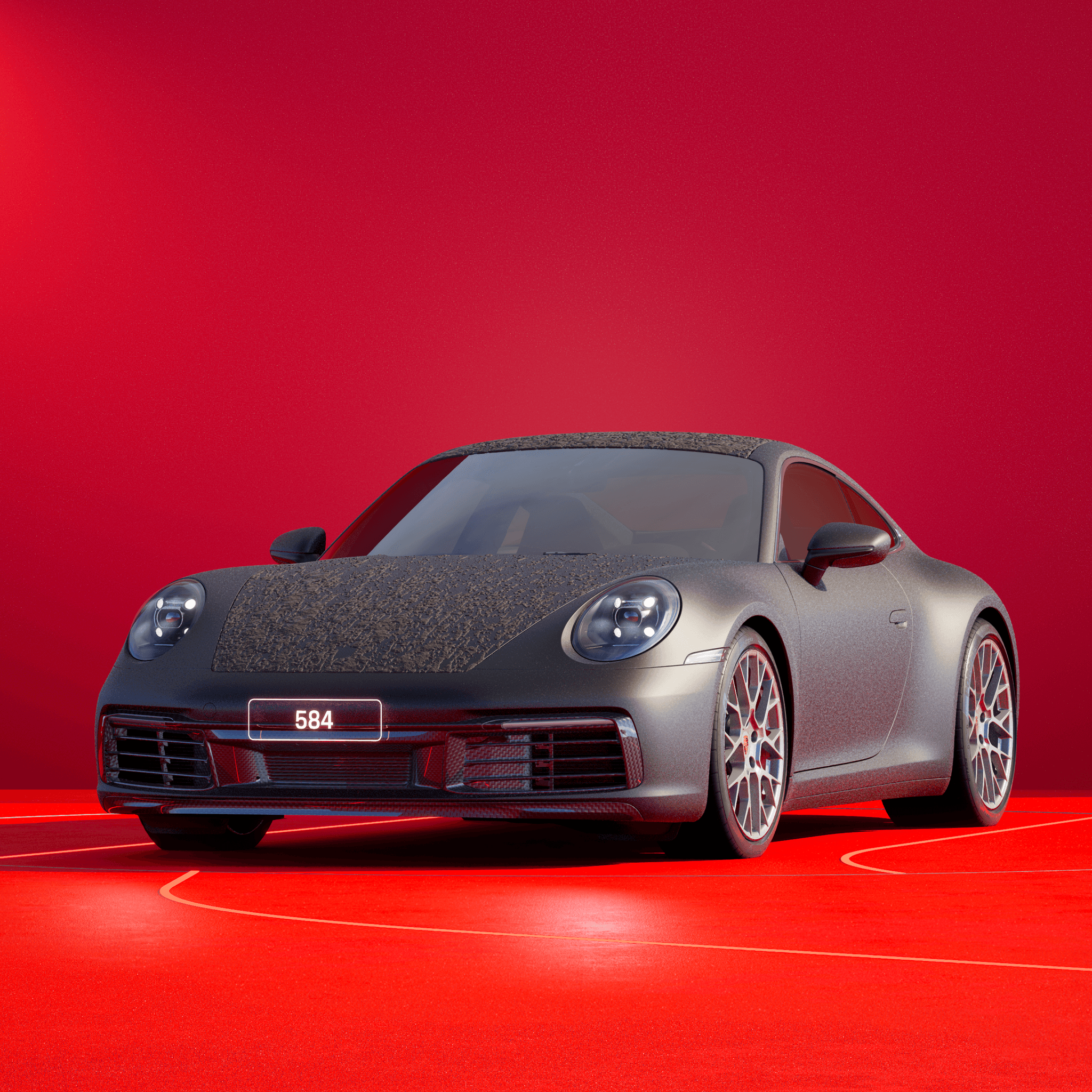The PORSCHΞ 911 584 image in phase