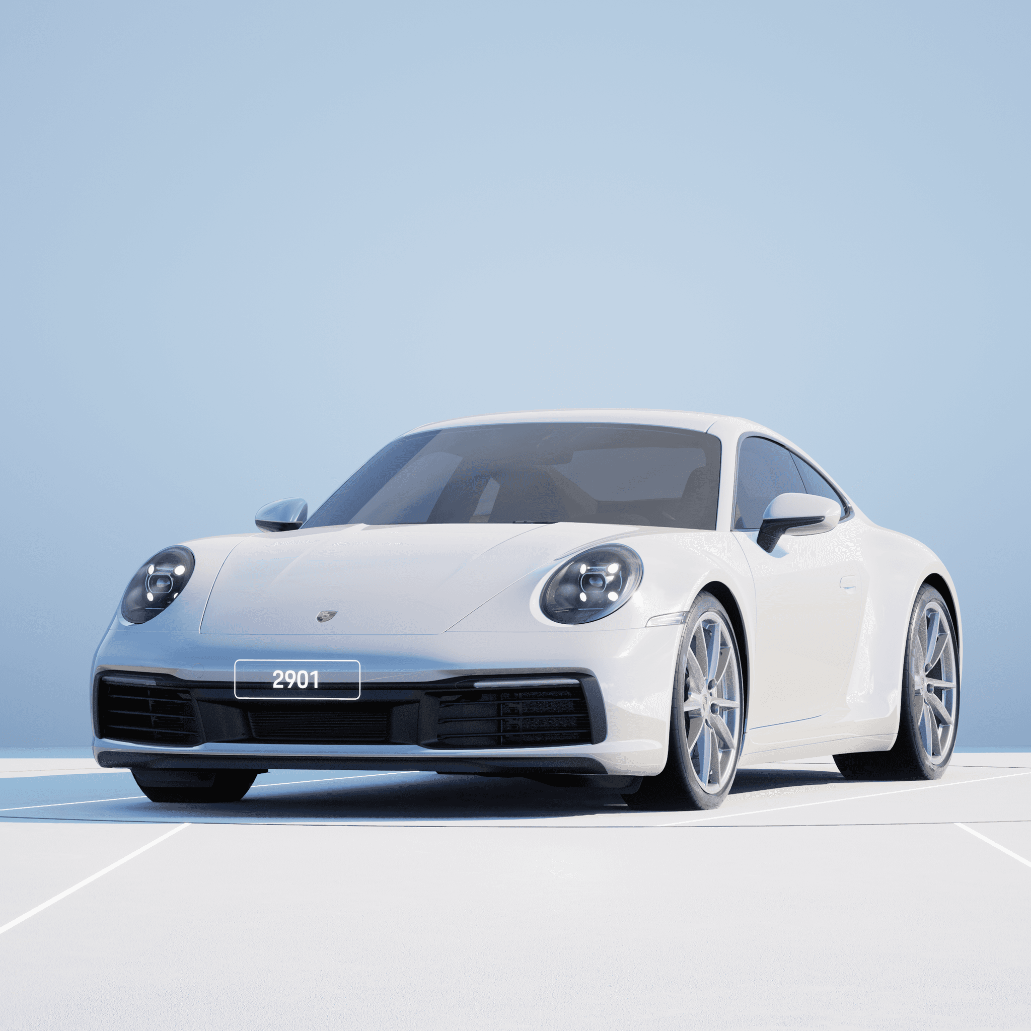 The PORSCHΞ 911 2901 image in phase