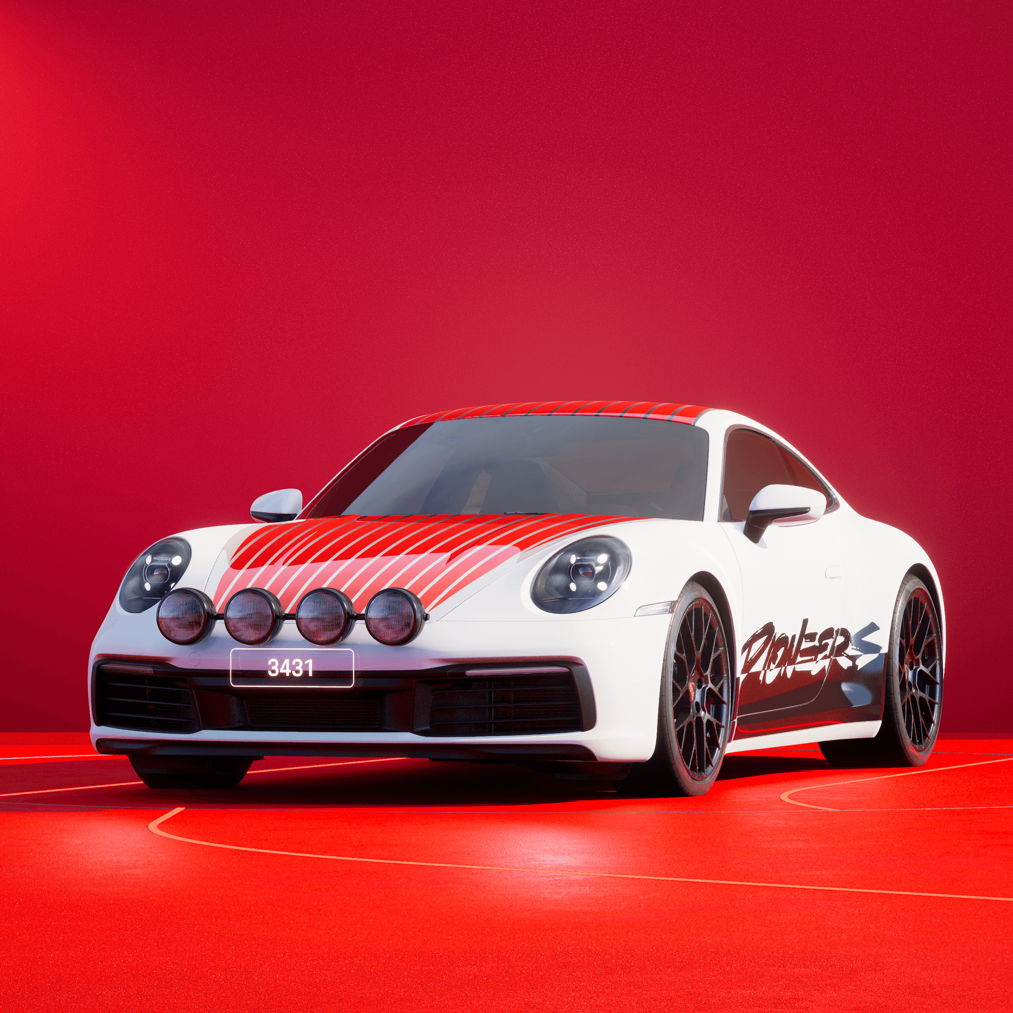 The PORSCHΞ 911 3431 image in phase