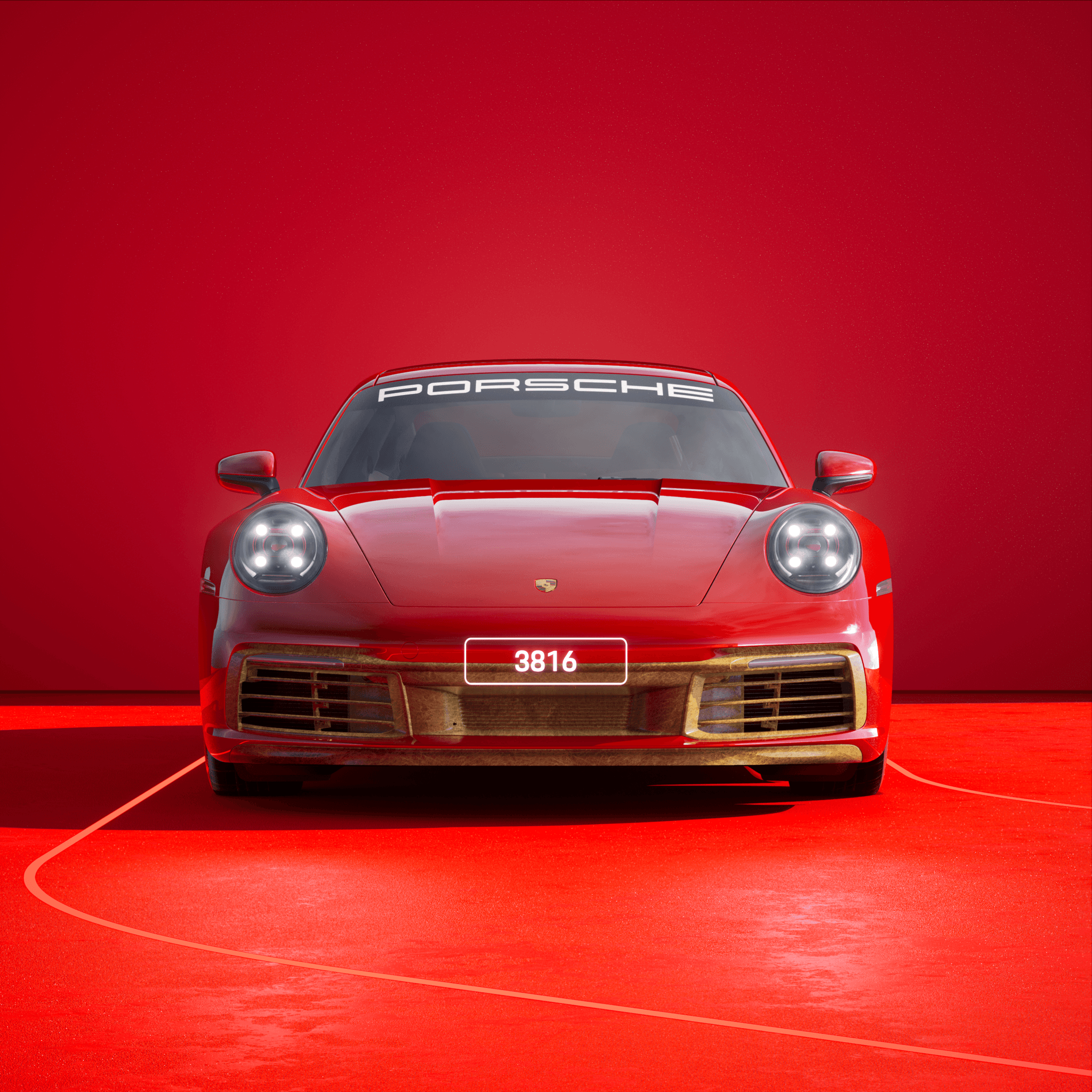 The PORSCHΞ 911 3816 image in phase