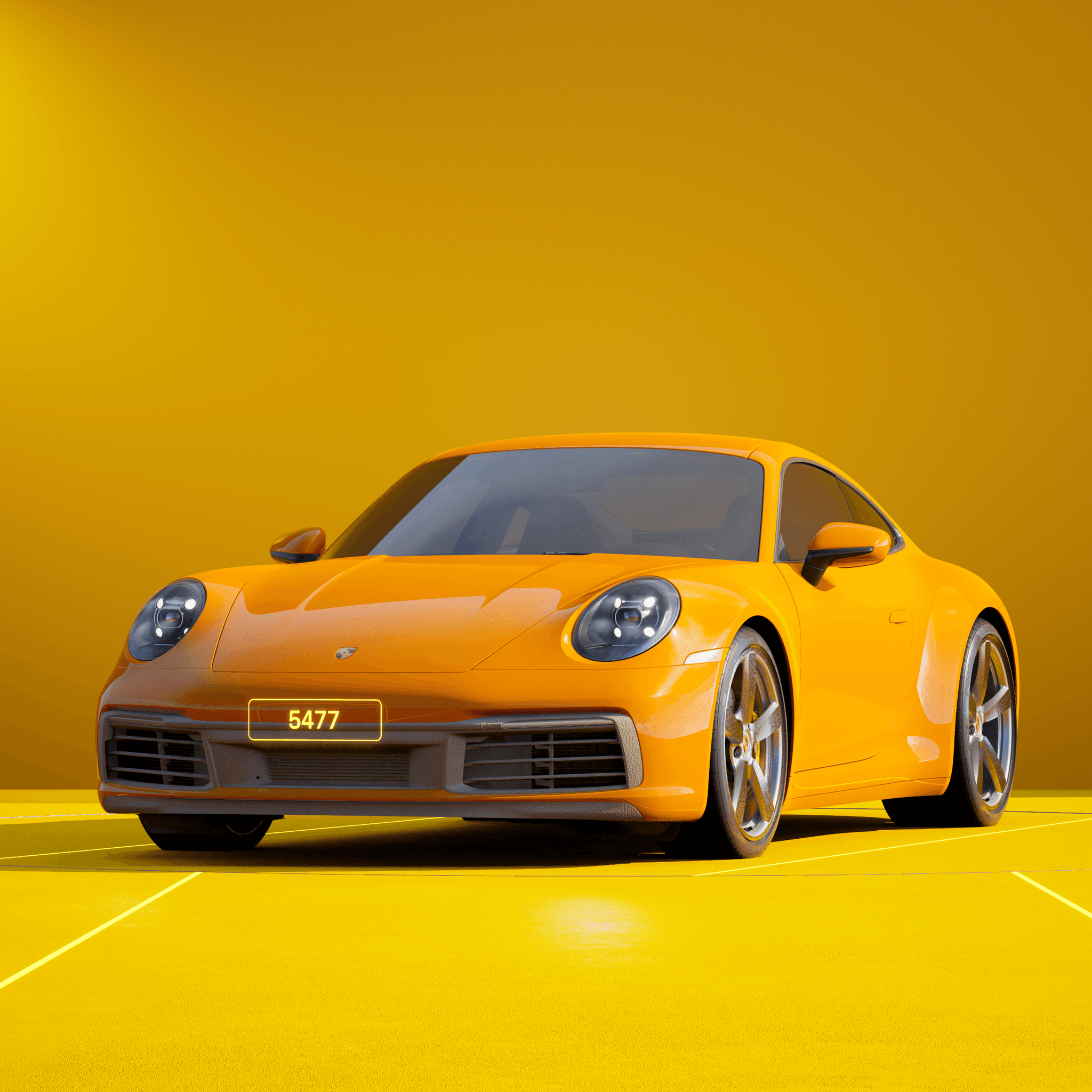 The PORSCHΞ 911 5477 image in phase