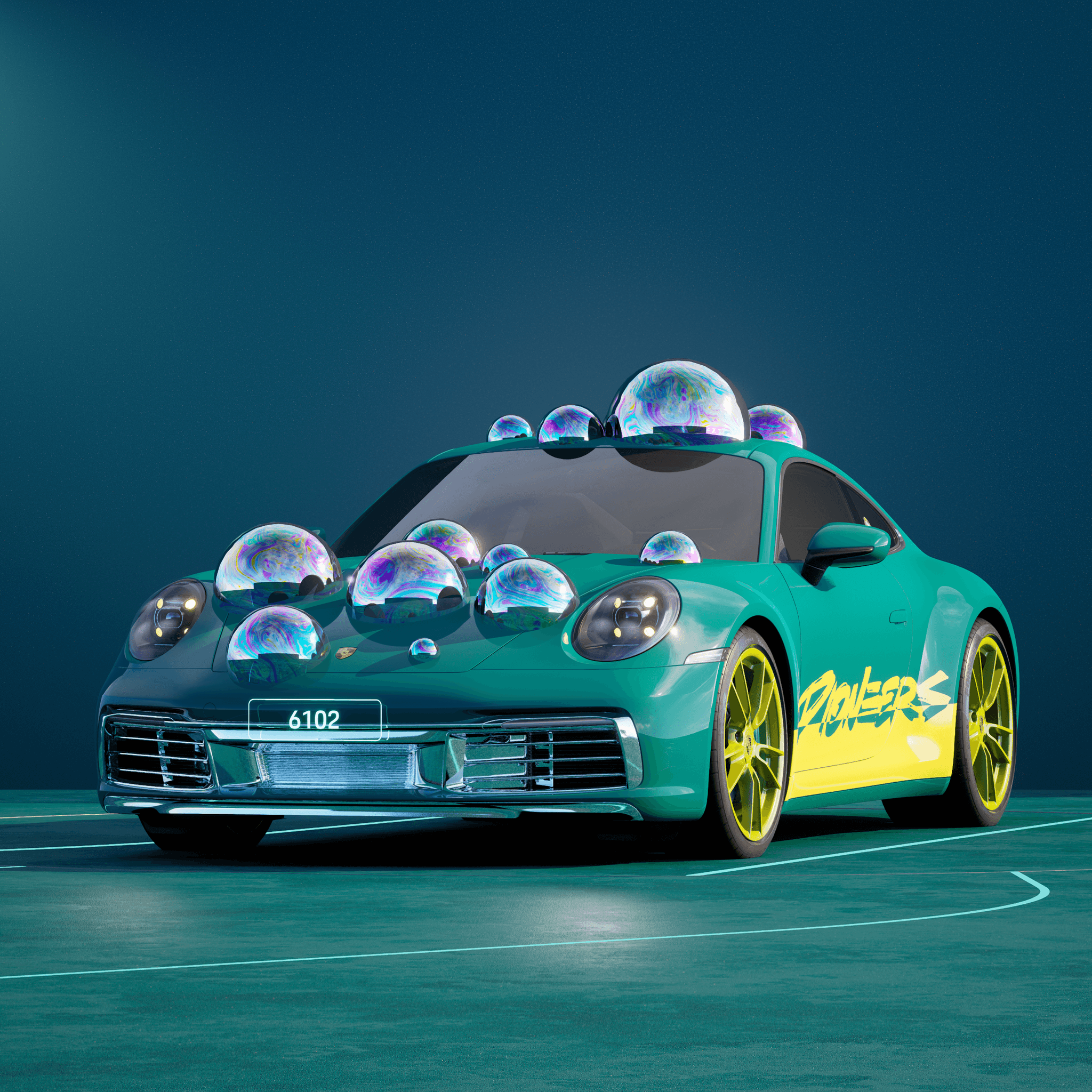 The PORSCHΞ 911 6102 image in phase