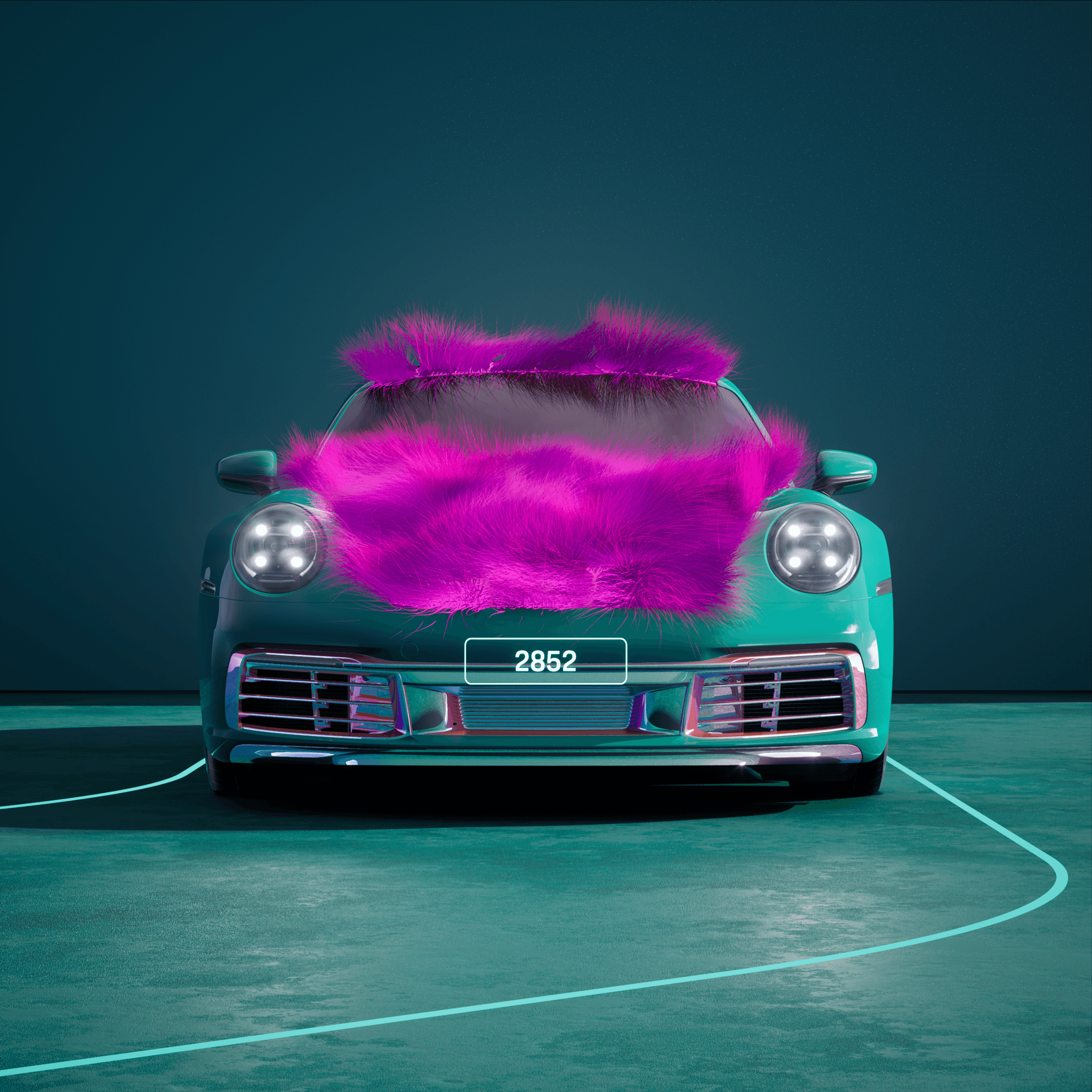 The PORSCHΞ 911 2852 image in phase