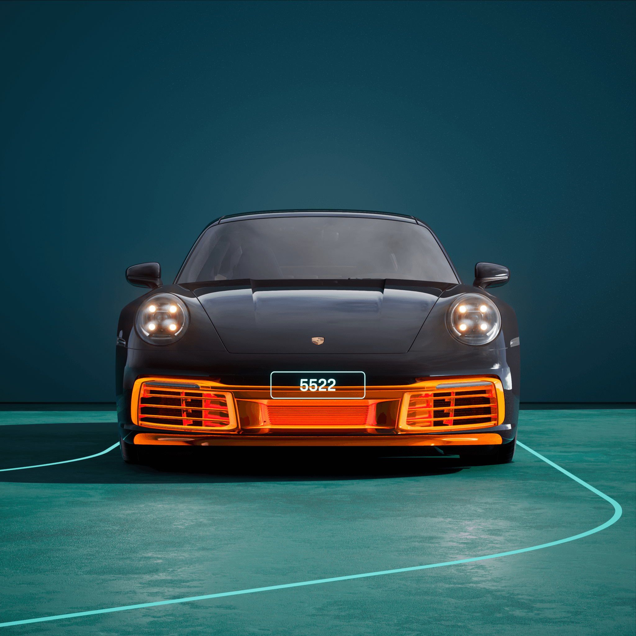 The PORSCHΞ 911 5522 image in phase