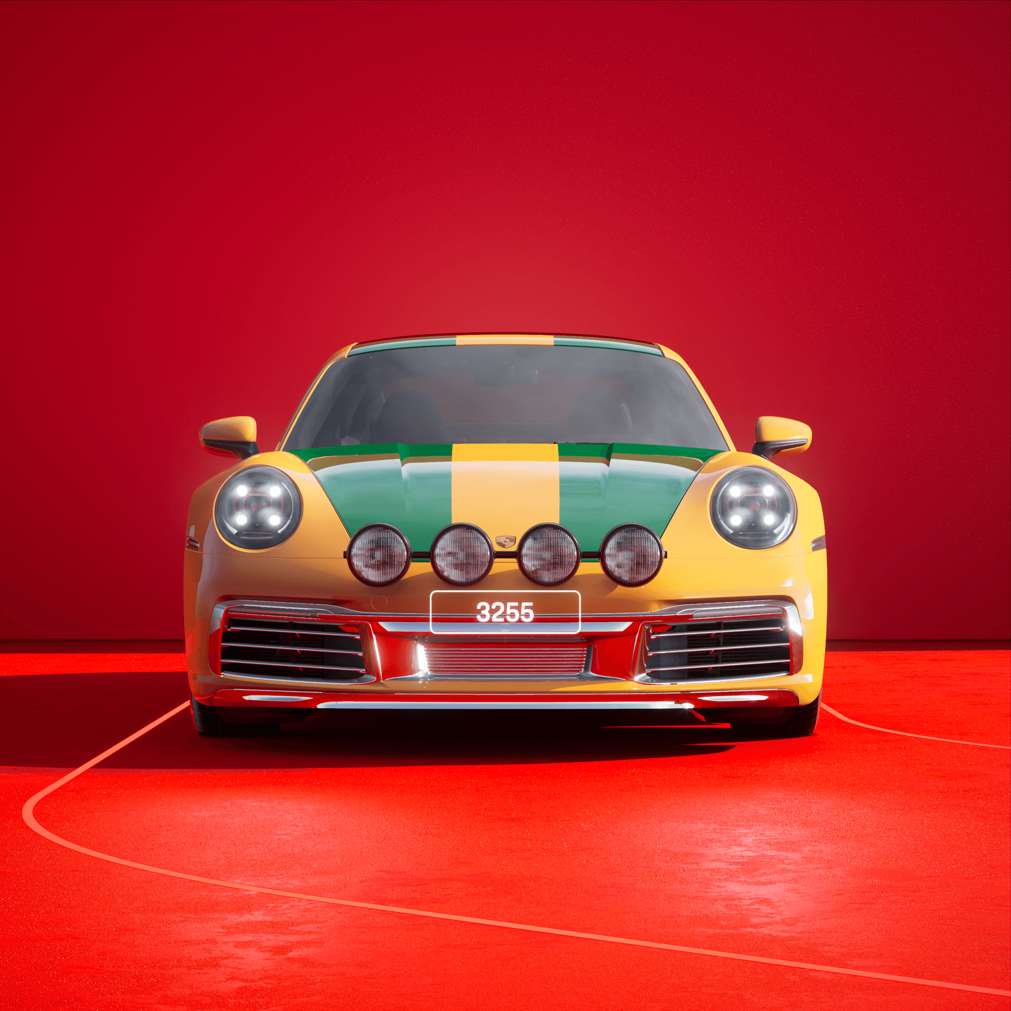 The PORSCHΞ 911 3255 image in phase