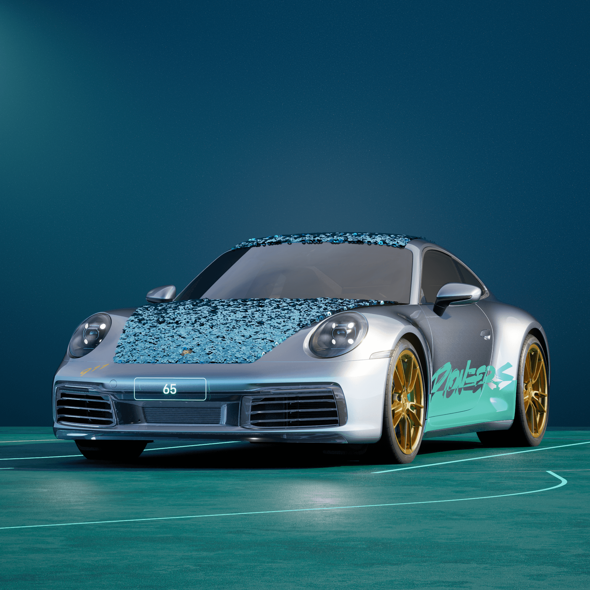 The PORSCHΞ 911 65 image in phase