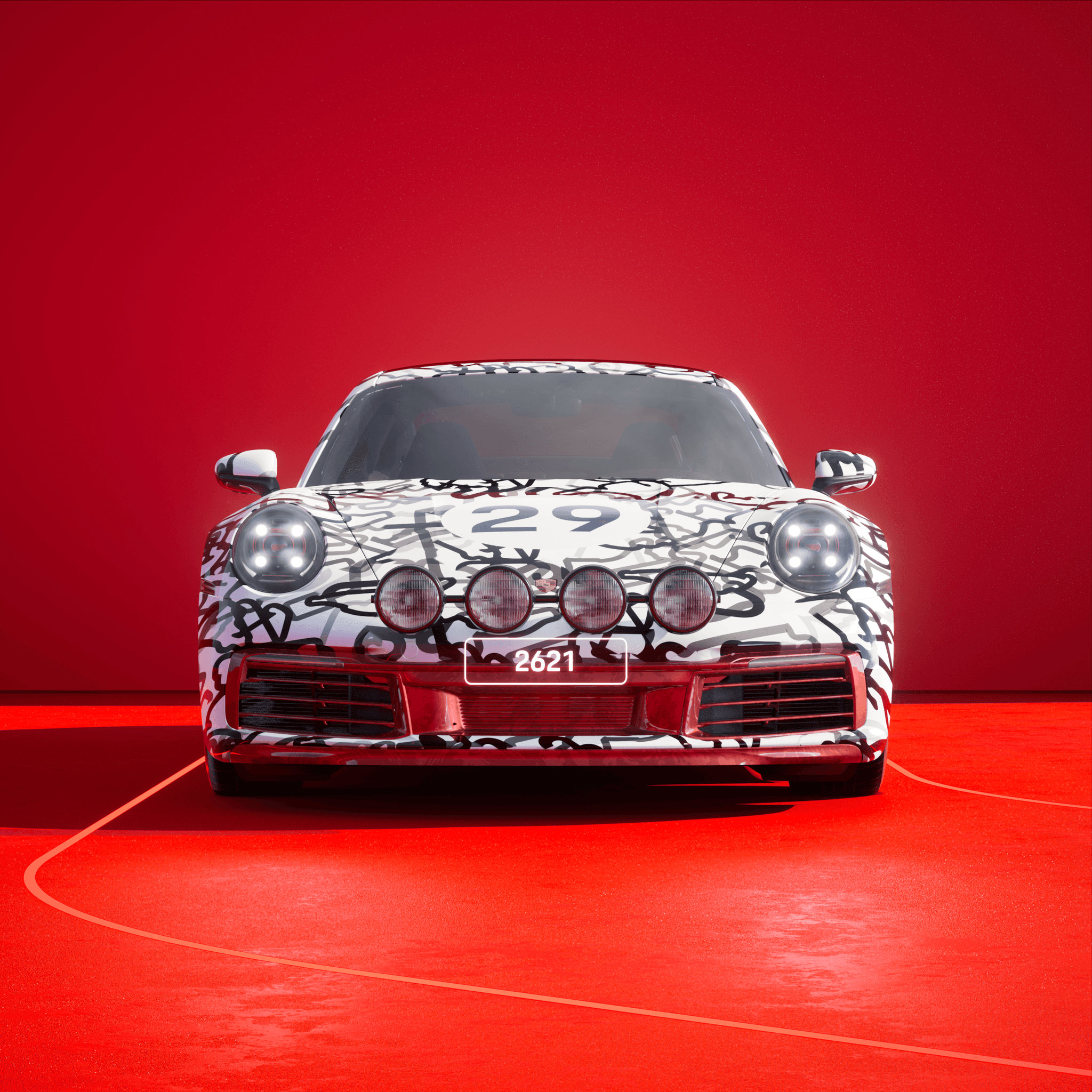 The PORSCHΞ 911 2621 image in phase