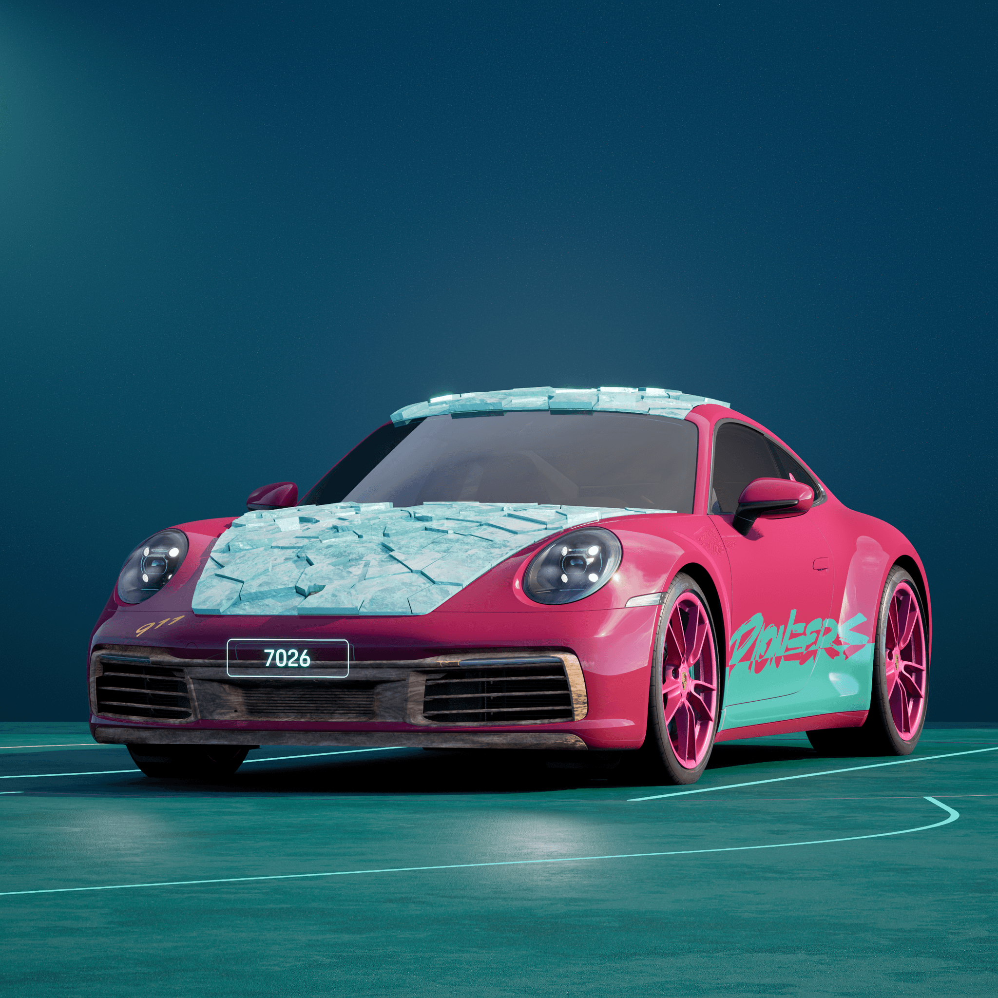 The PORSCHΞ 911 7026 image in phase