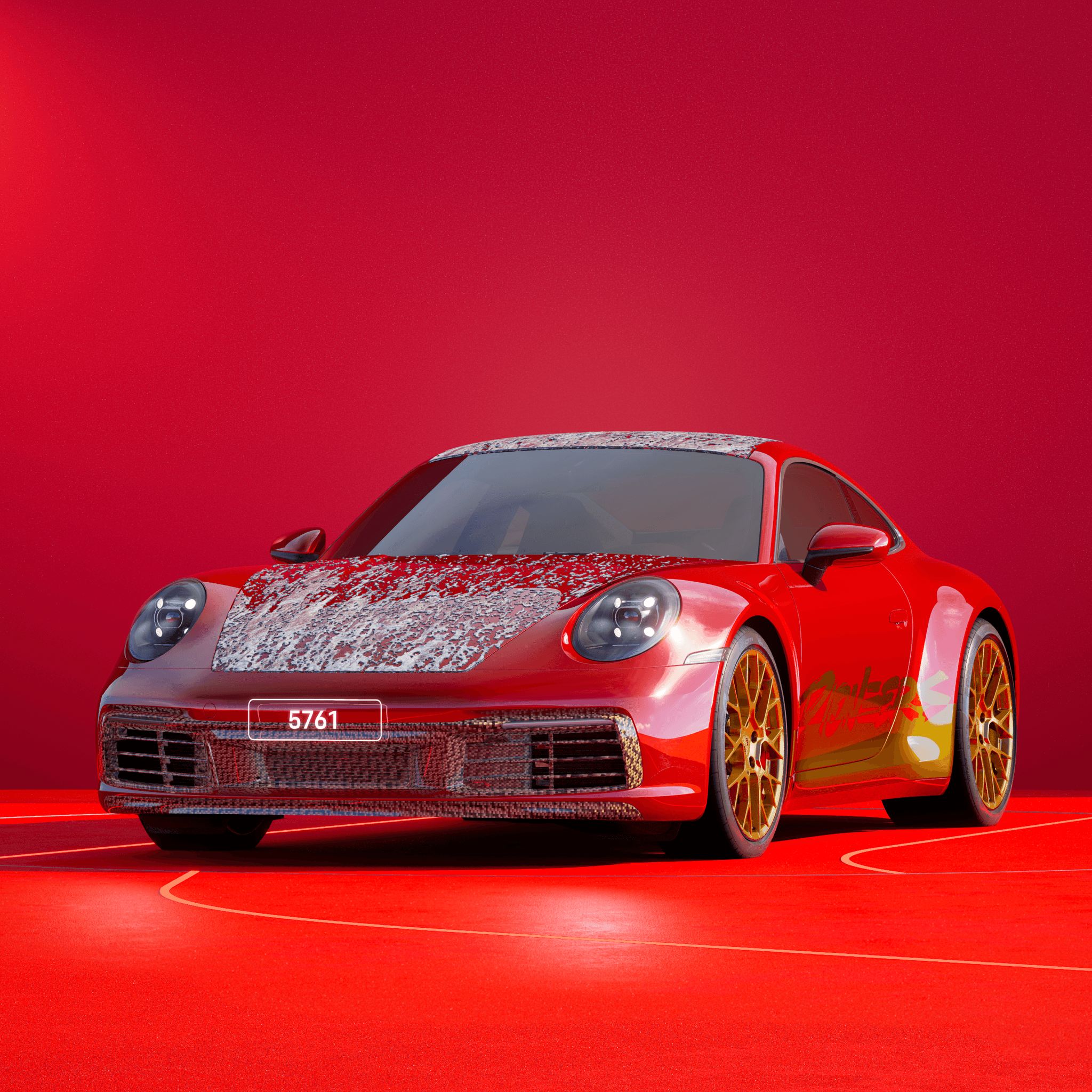 The PORSCHΞ 911 5761 image in phase