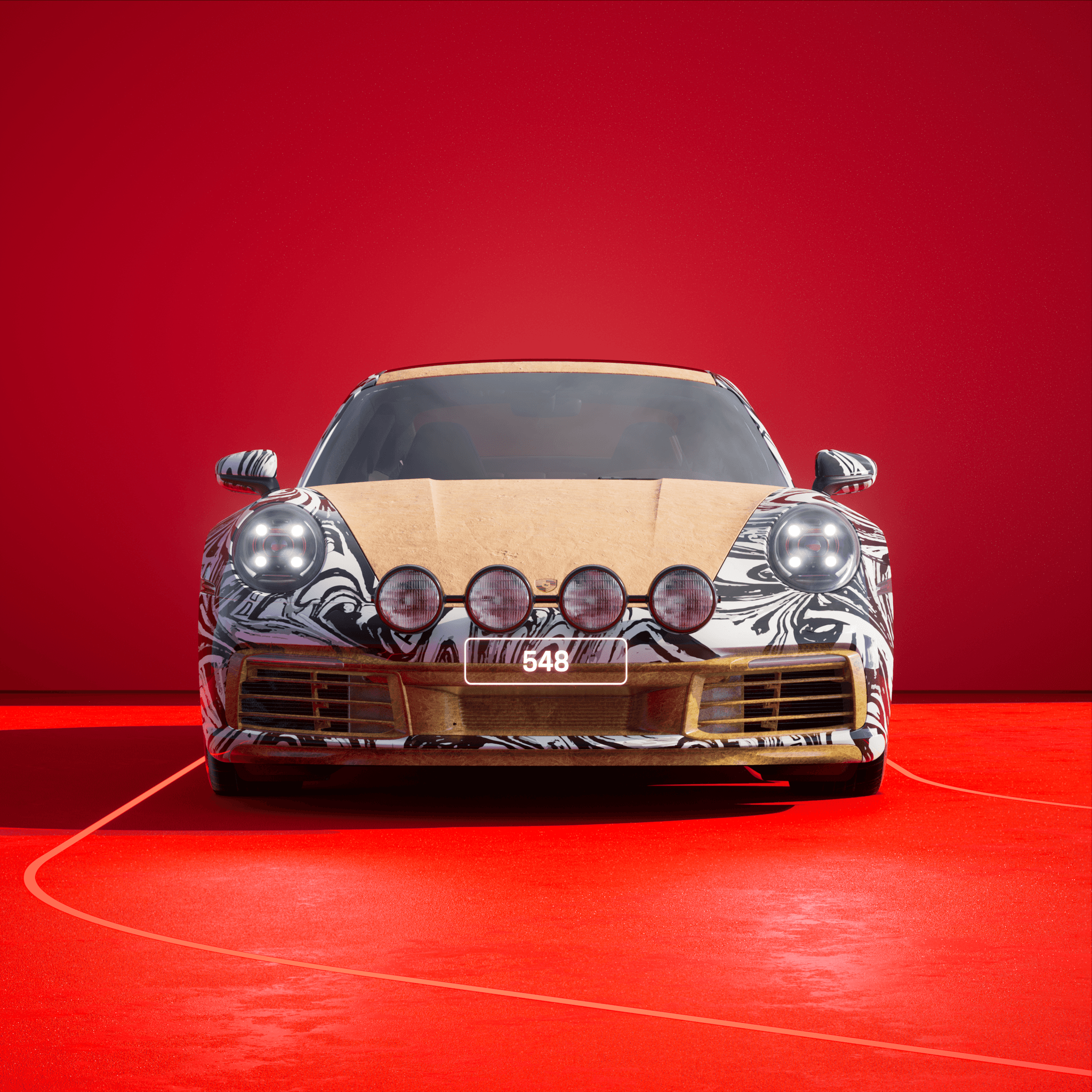 The PORSCHΞ 911 548 image in phase