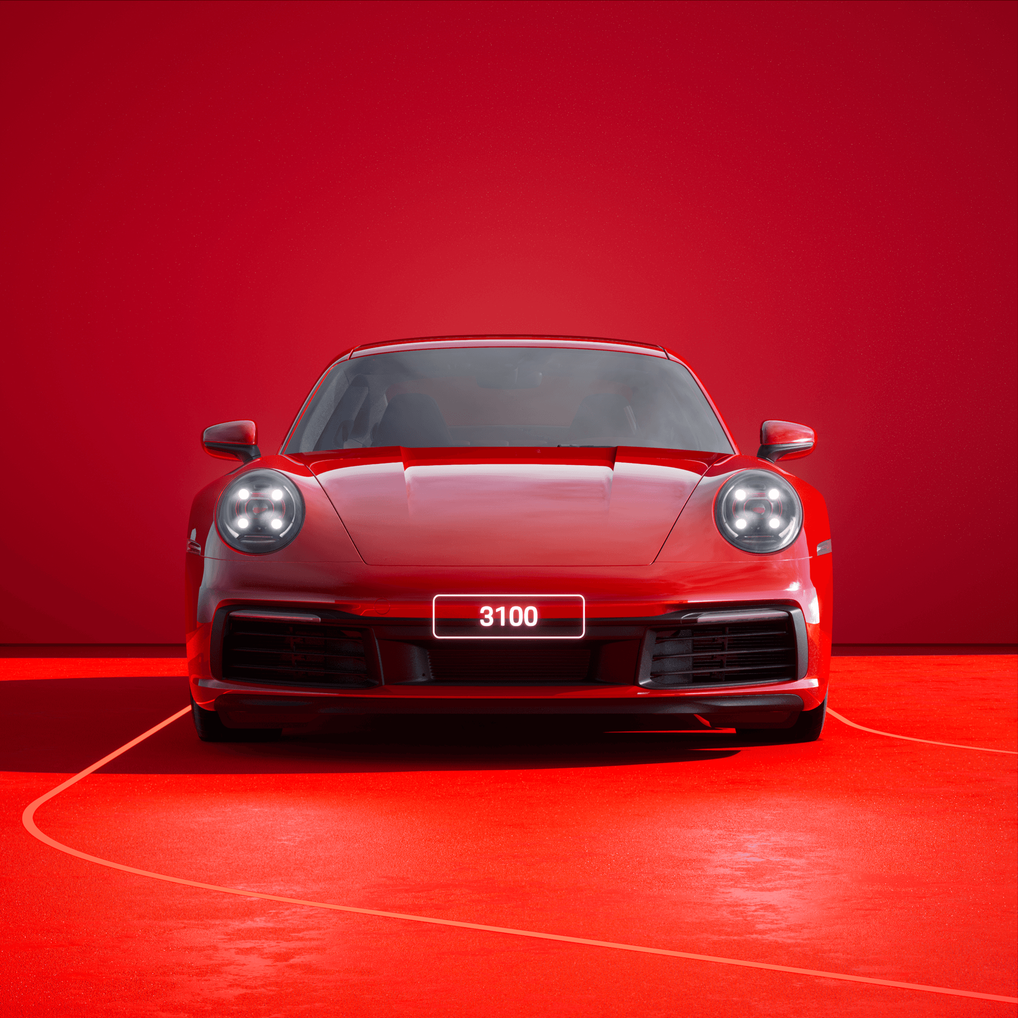 The PORSCHΞ 911 3100 image in phase