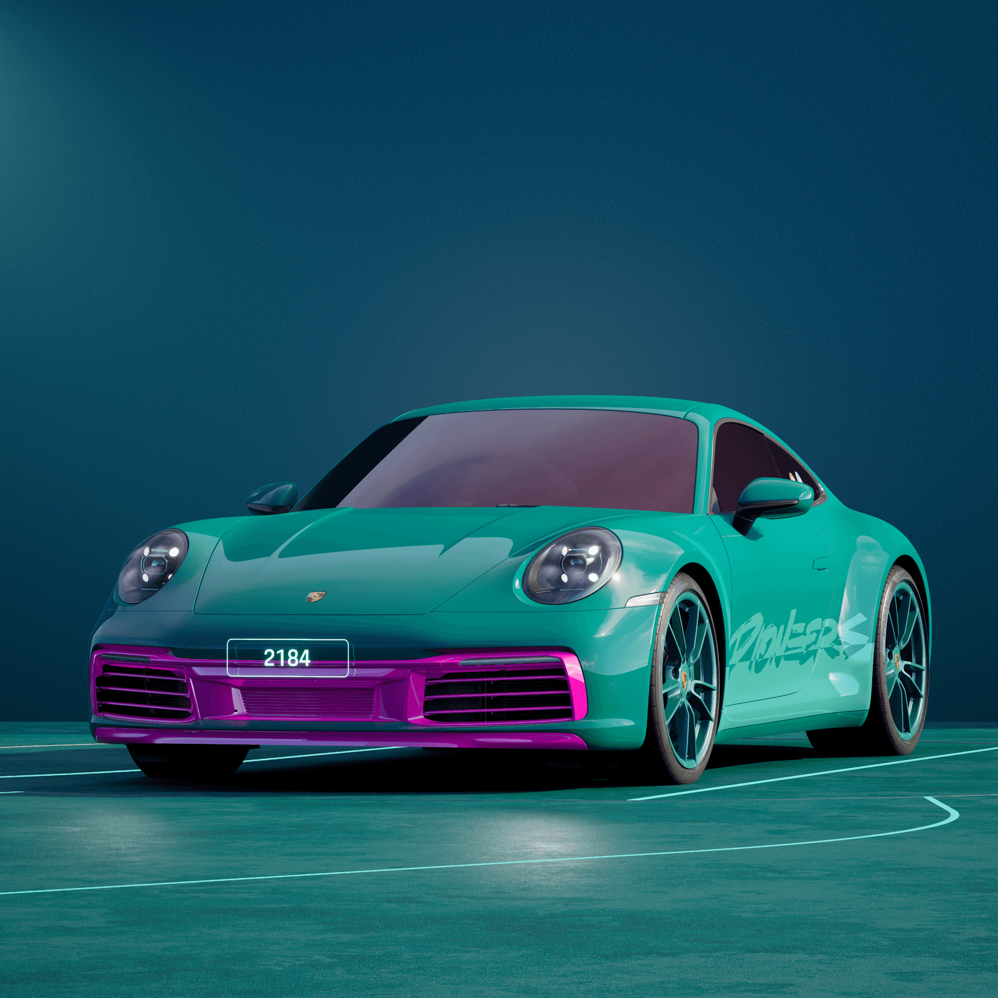 The PORSCHΞ 911 2184 image in phase