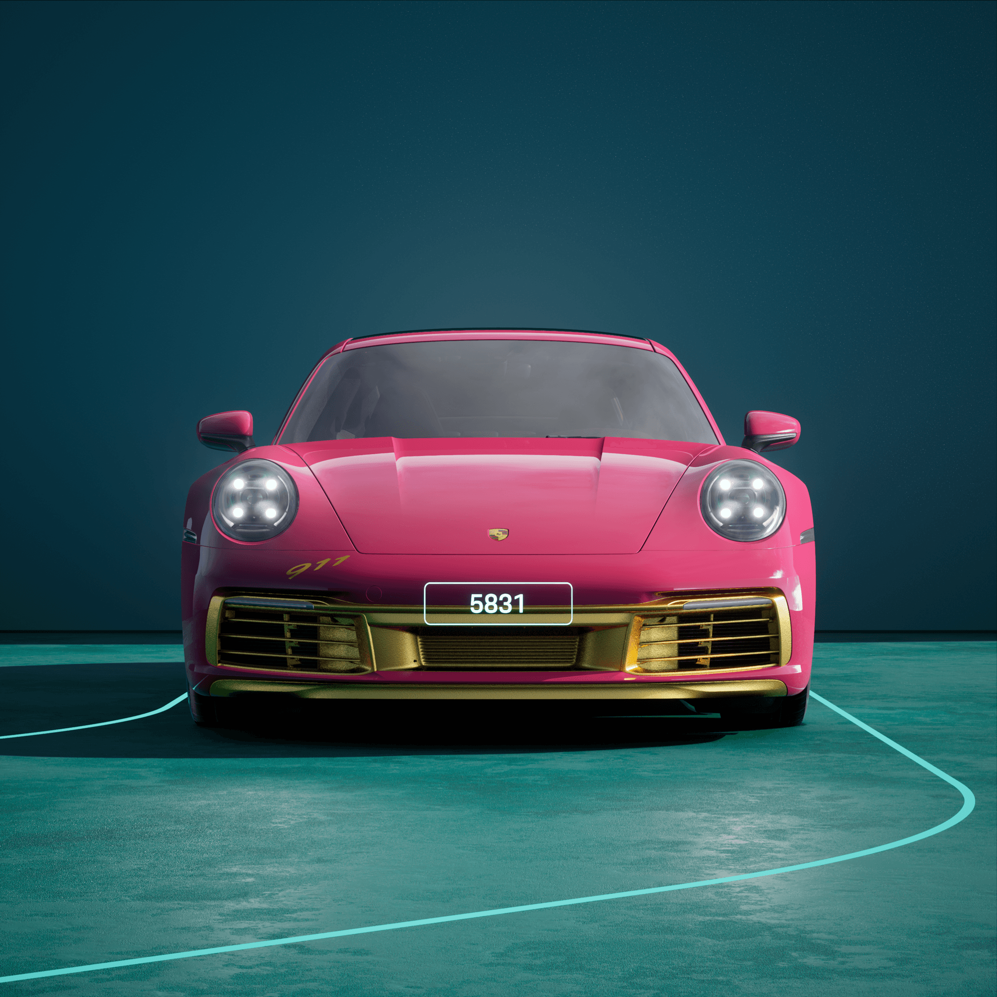 The PORSCHΞ 911 5831 image in phase