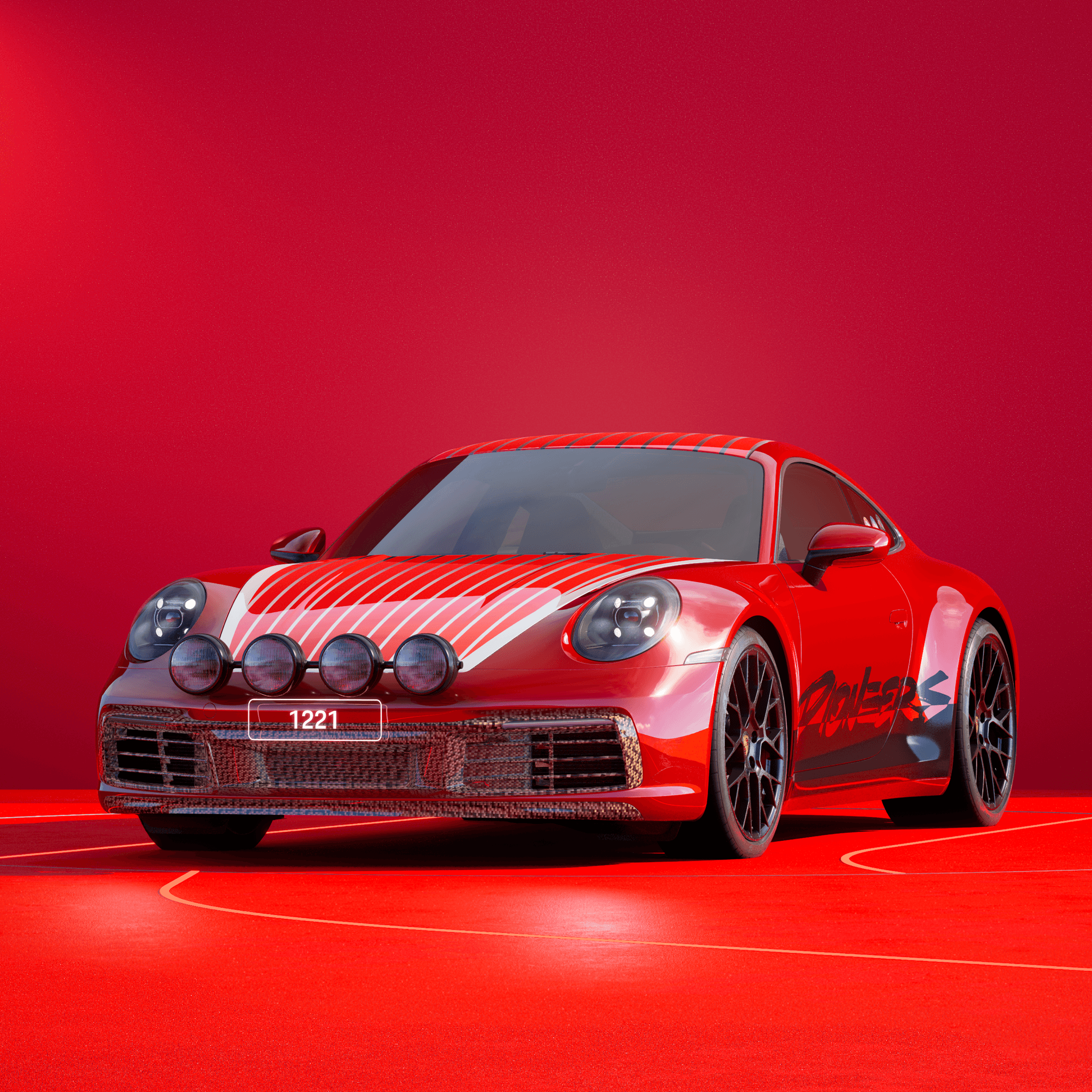 The PORSCHΞ 911 1221 image in phase