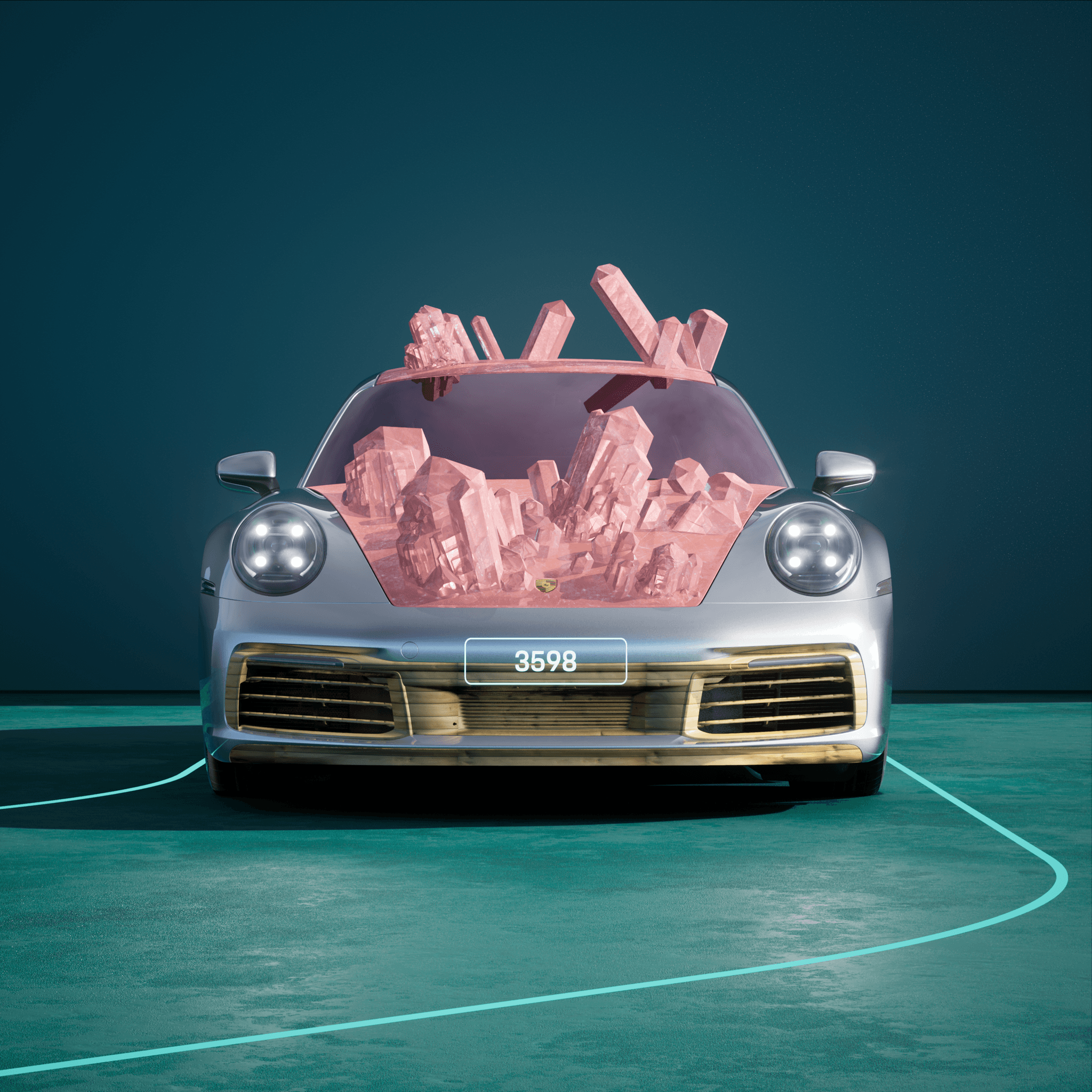 The PORSCHΞ 911 3598 image in phase
