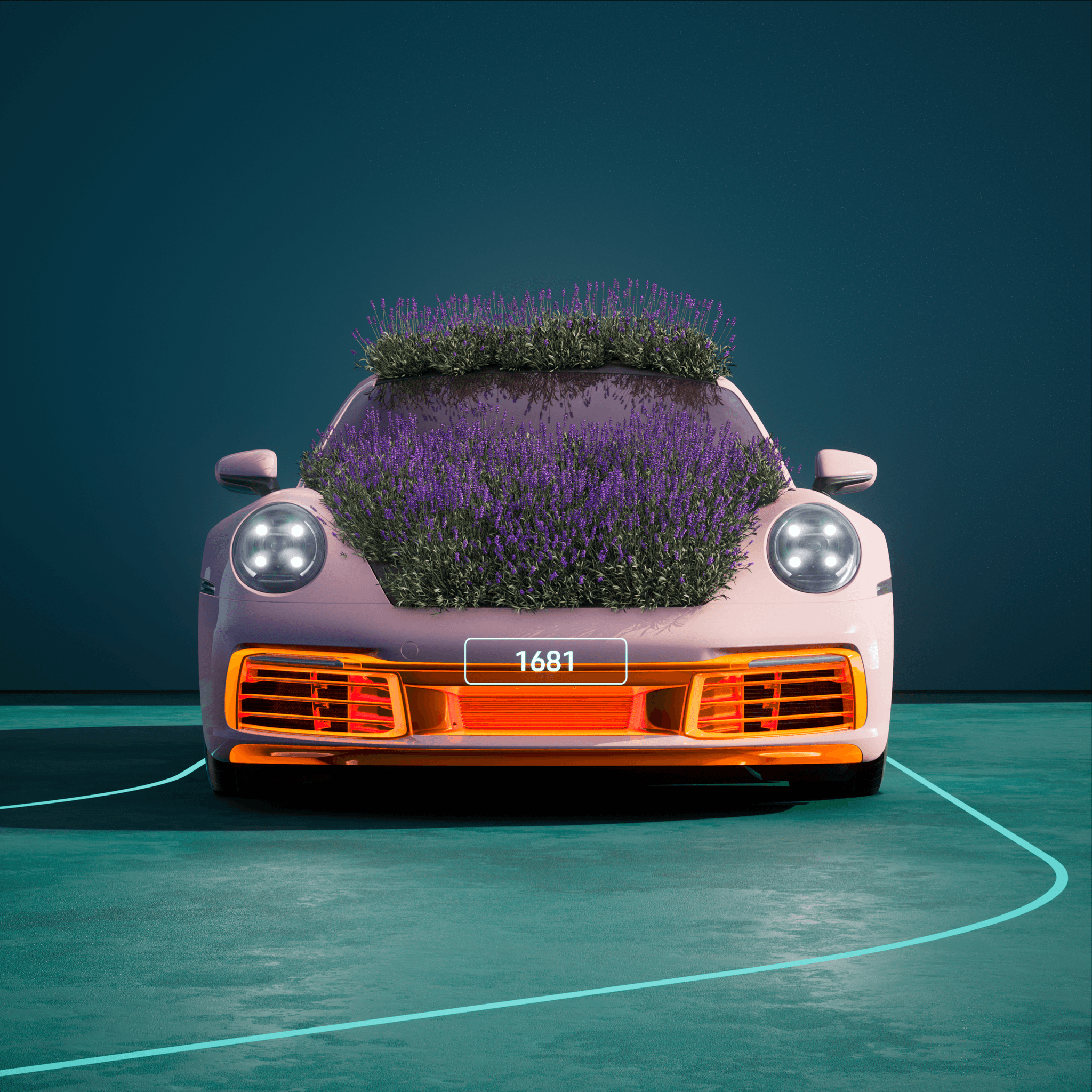 The PORSCHΞ 911 1681 image in phase
