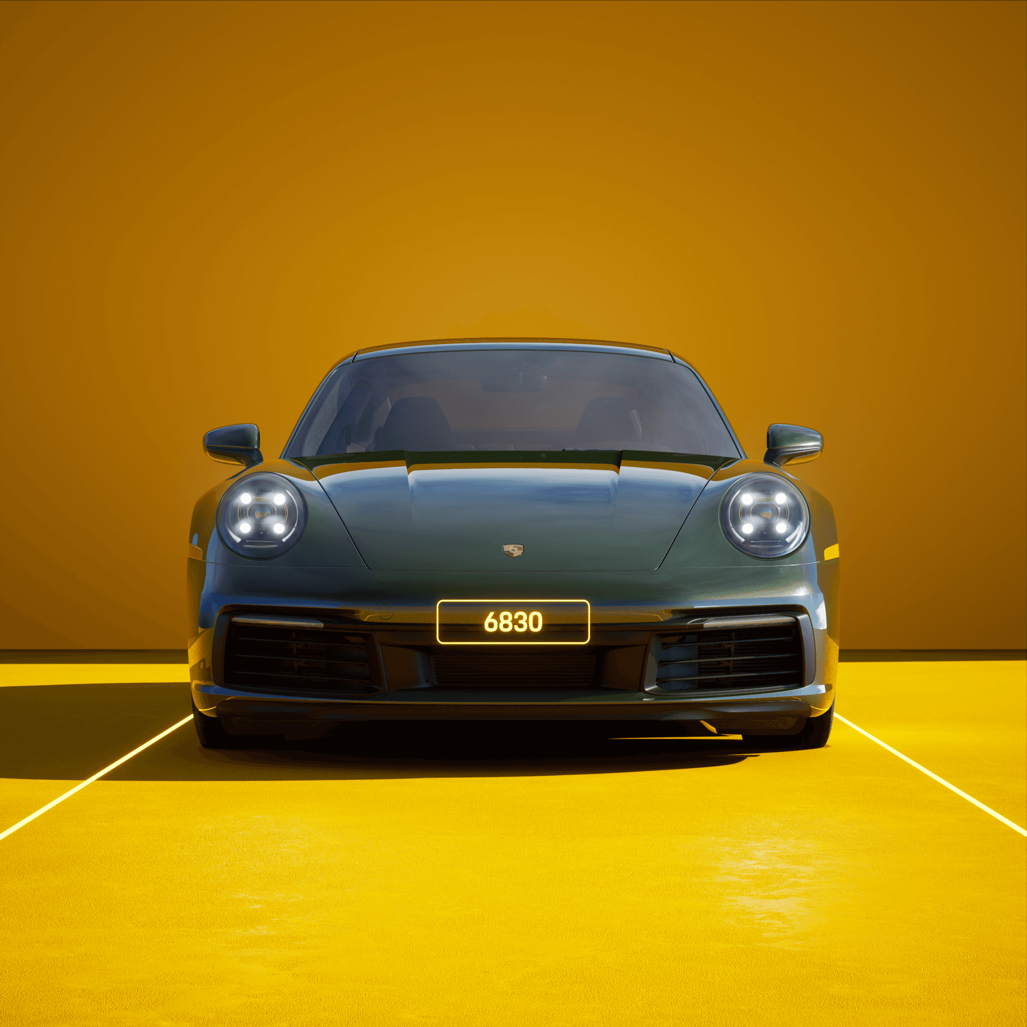 The PORSCHΞ 911 6830 image in phase