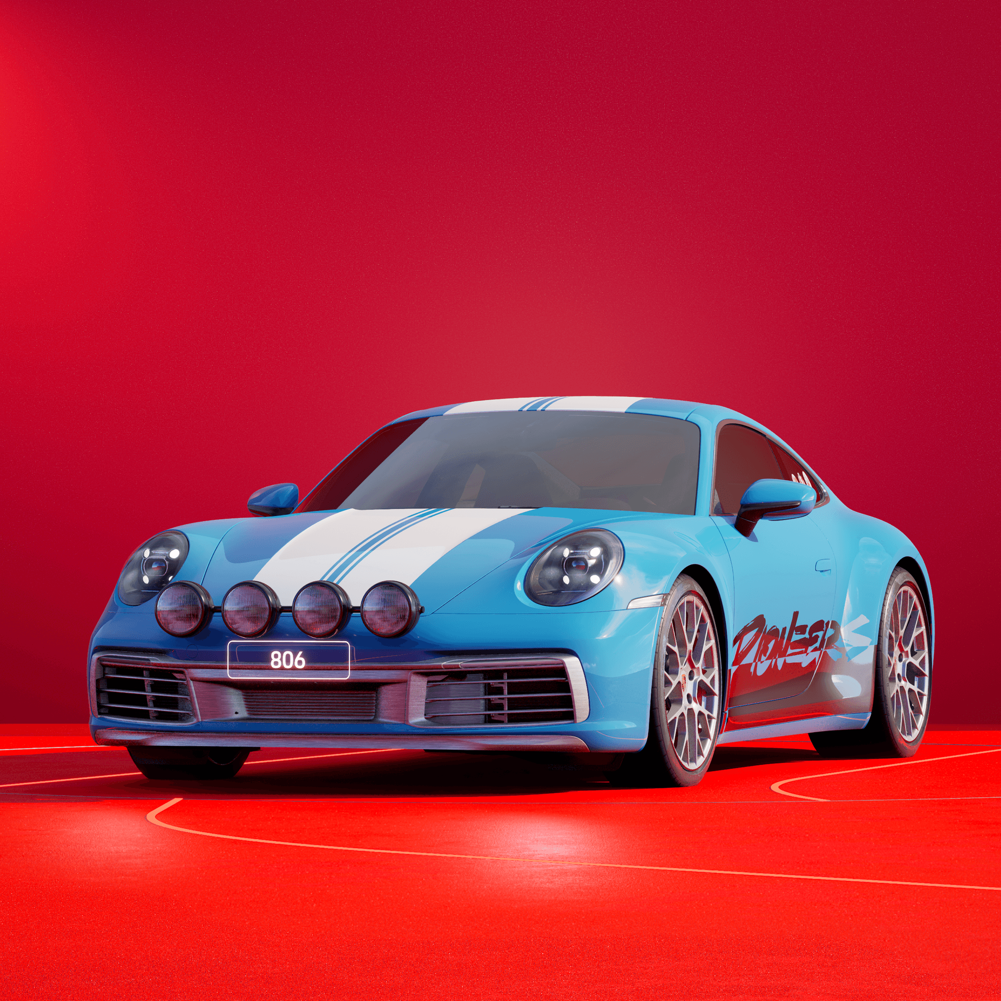 The PORSCHΞ 911 806 image in phase