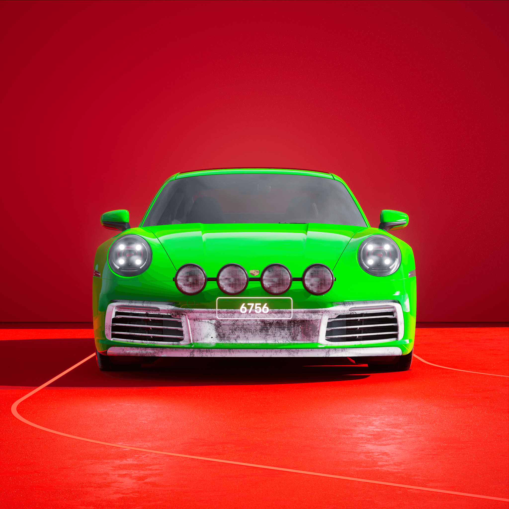 The PORSCHΞ 911 6756 image in phase