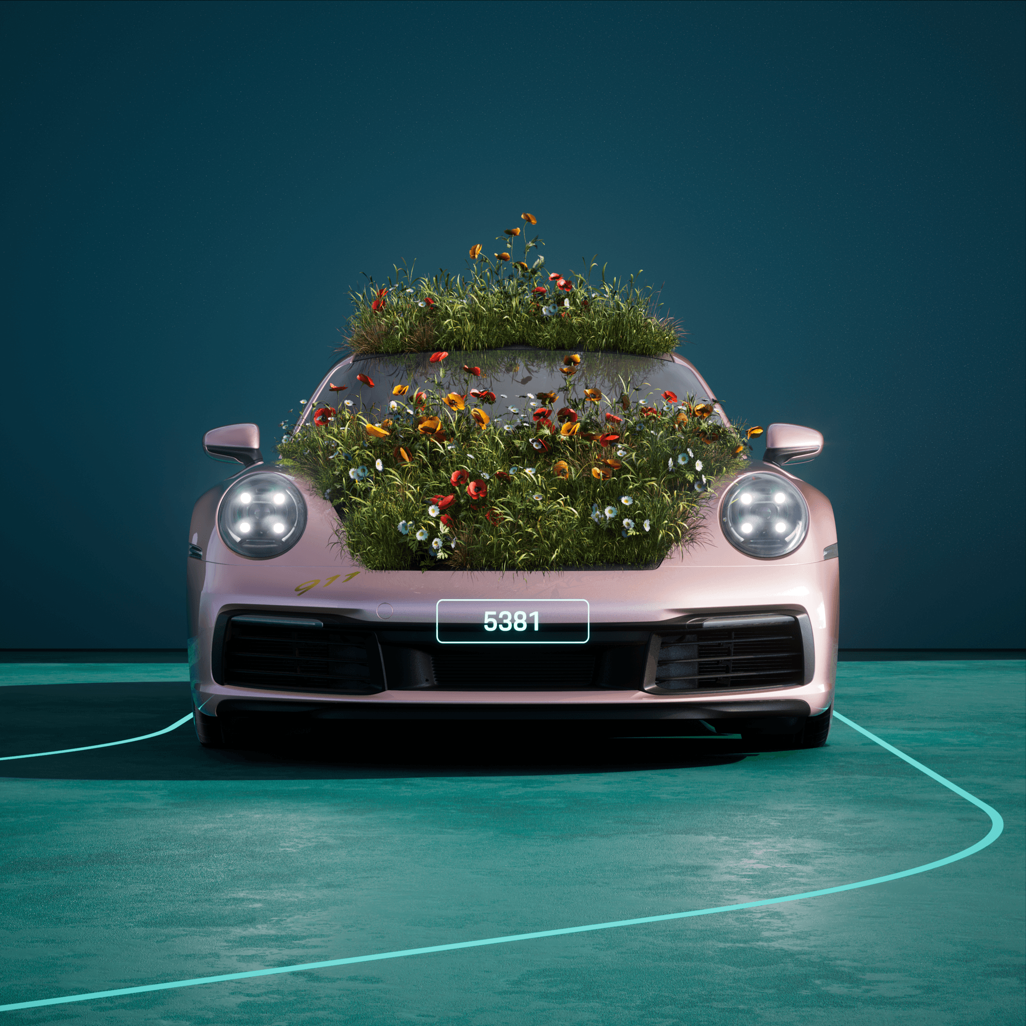 The PORSCHΞ 911 5381 image in phase