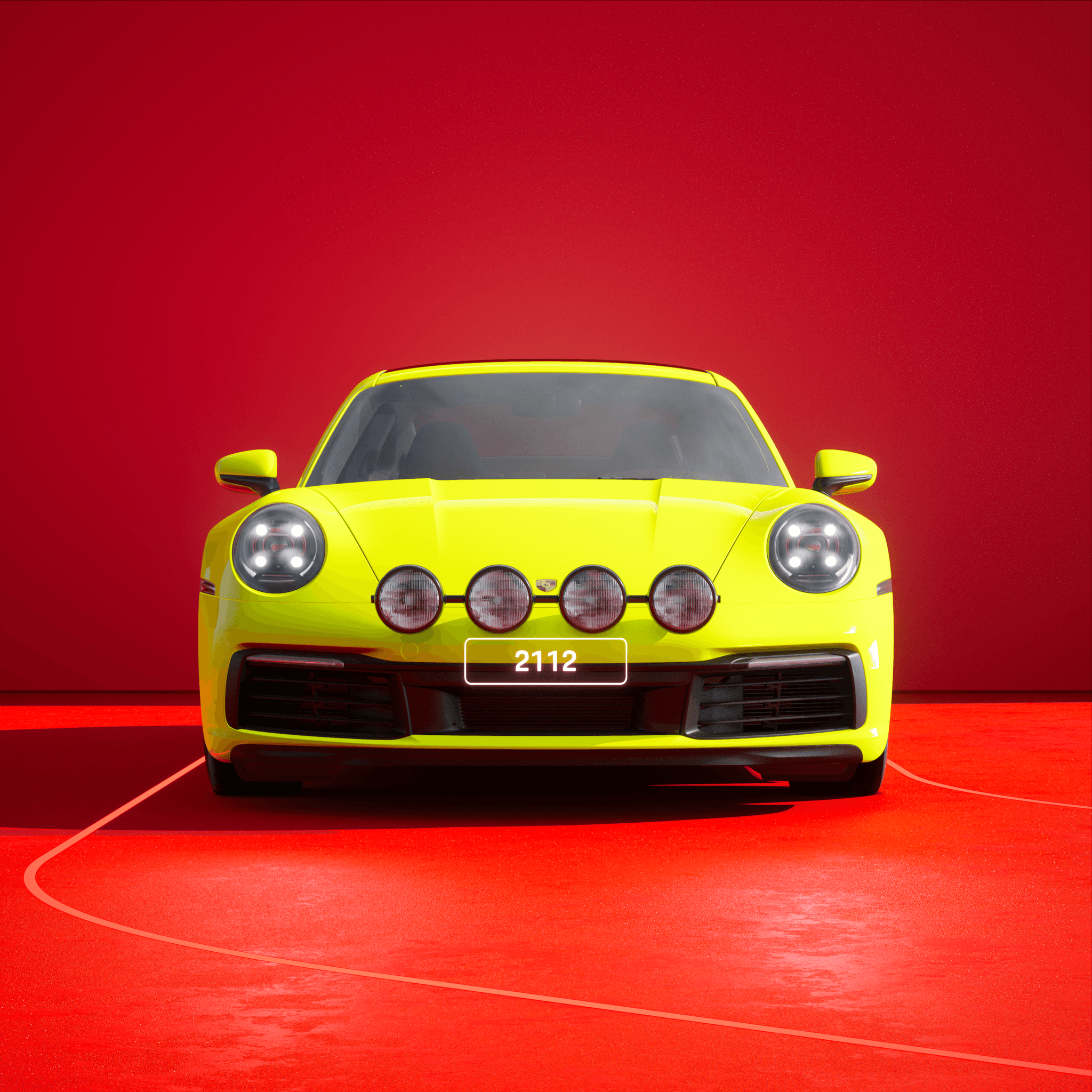 The PORSCHΞ 911 2112 image in phase