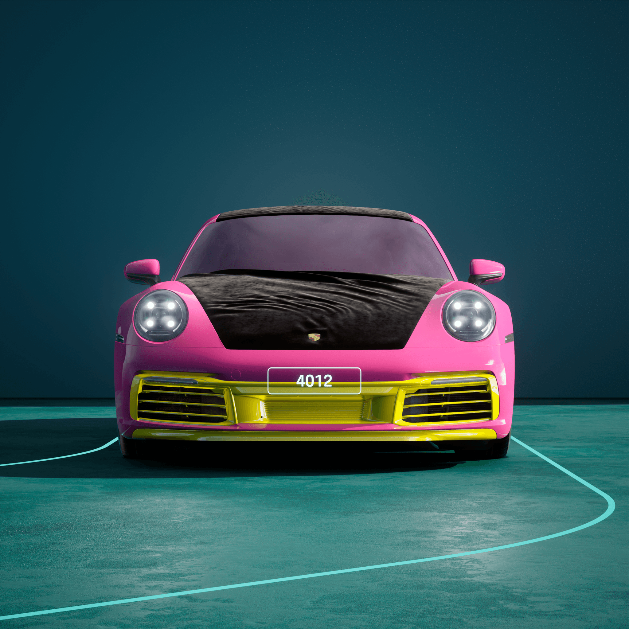 The PORSCHΞ 911 4012 image in phase