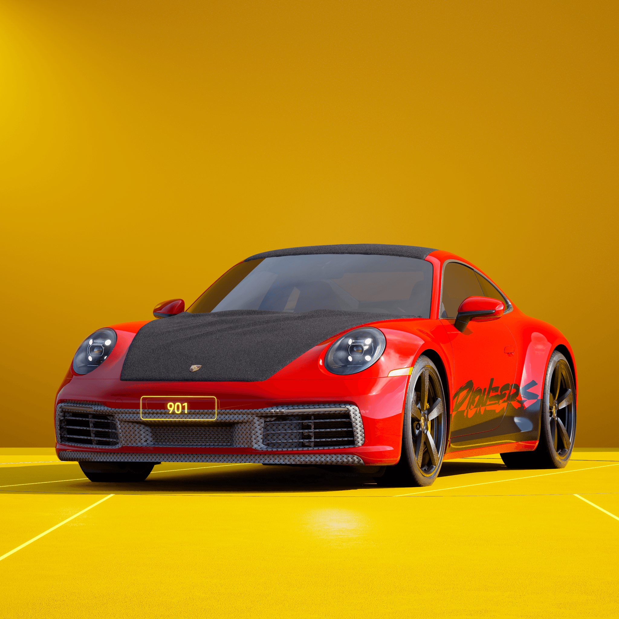 The PORSCHΞ 911 901 image in phase