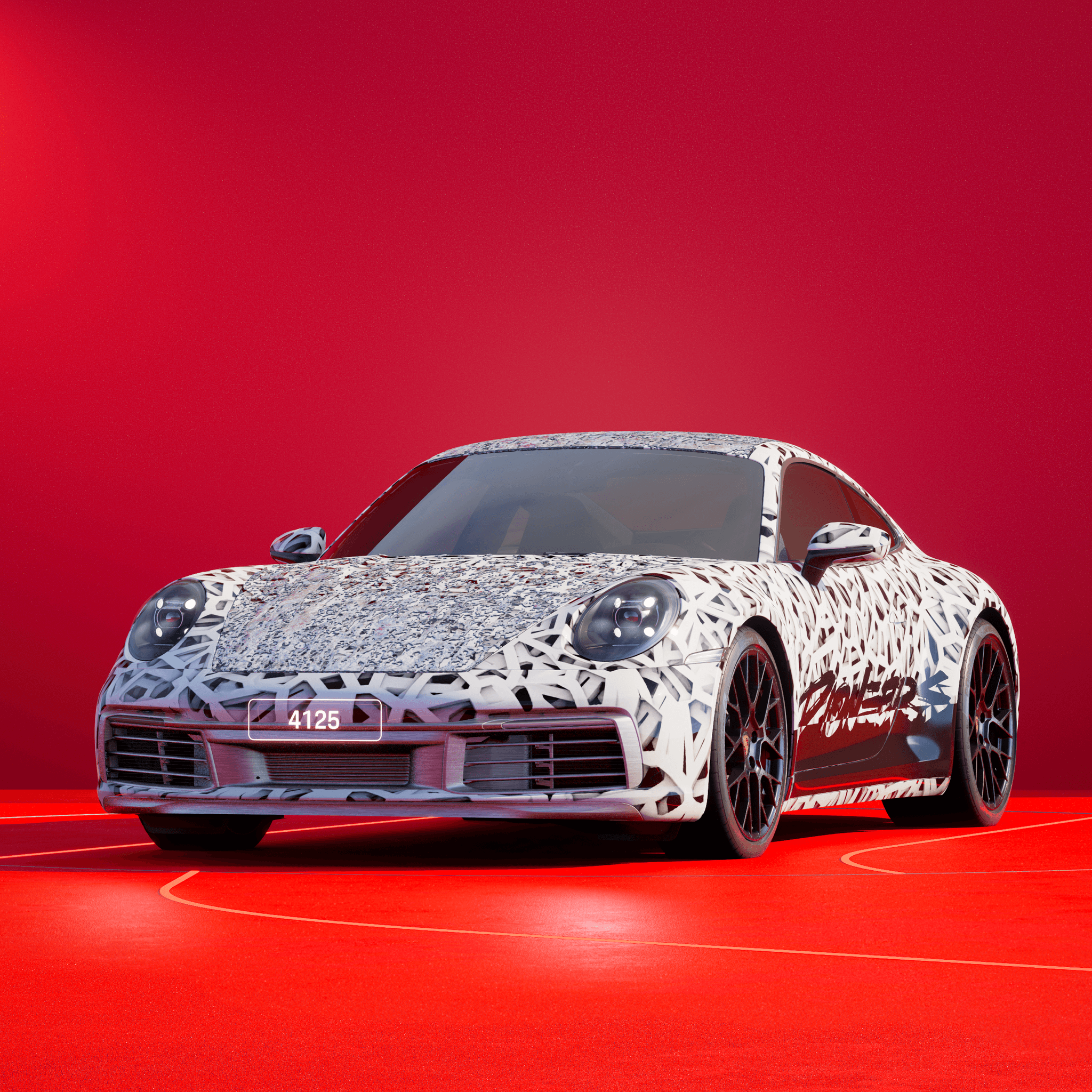 The PORSCHΞ 911 4125 image in phase