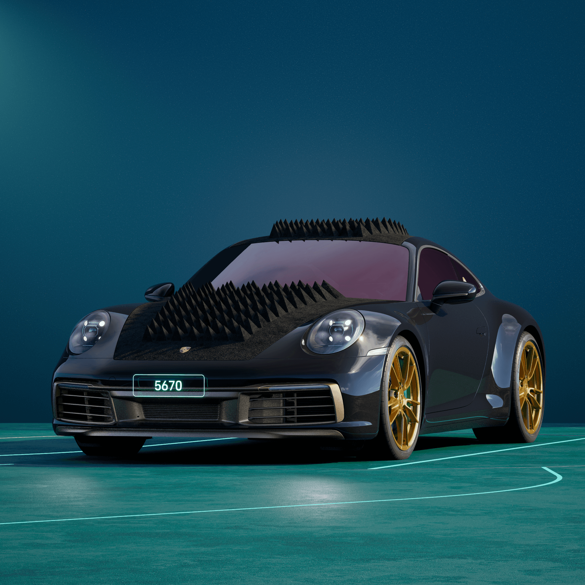 The PORSCHΞ 911 5670 image in phase