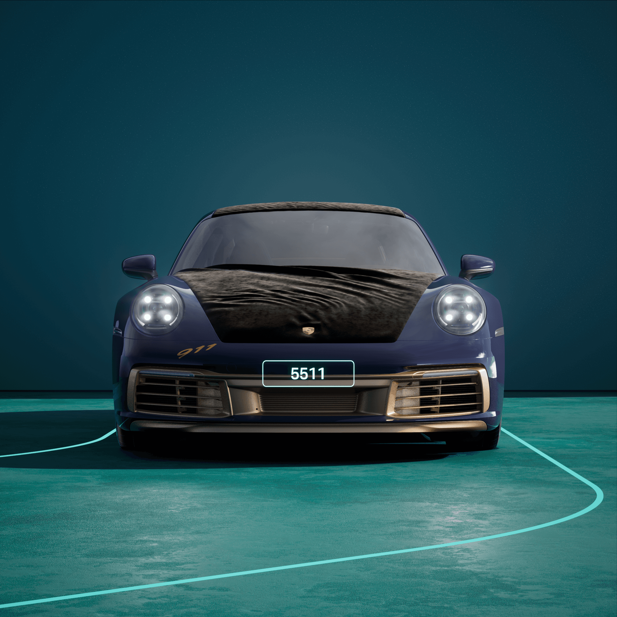 The PORSCHΞ 911 5511 image in phase