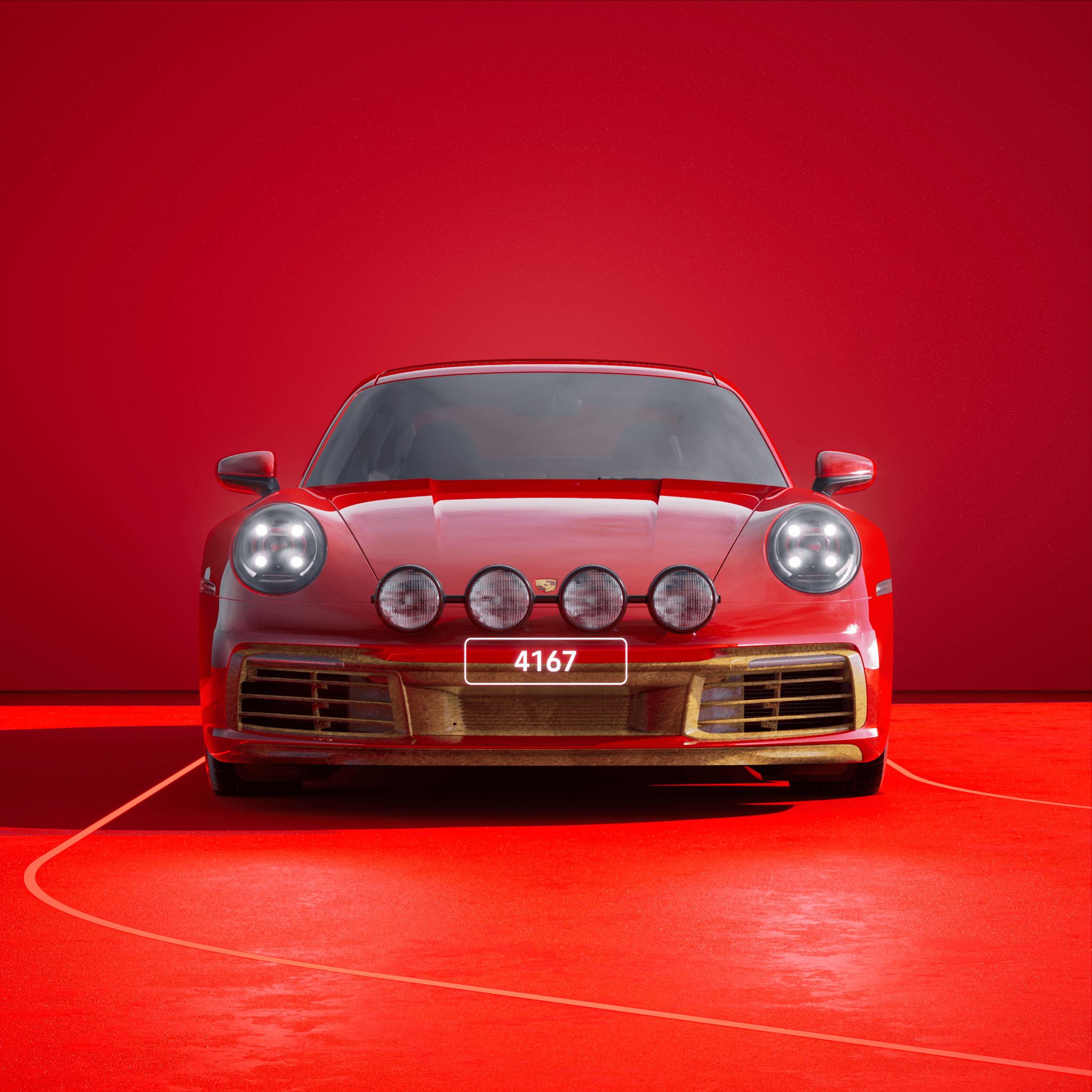 The PORSCHΞ 911 4167 image in phase