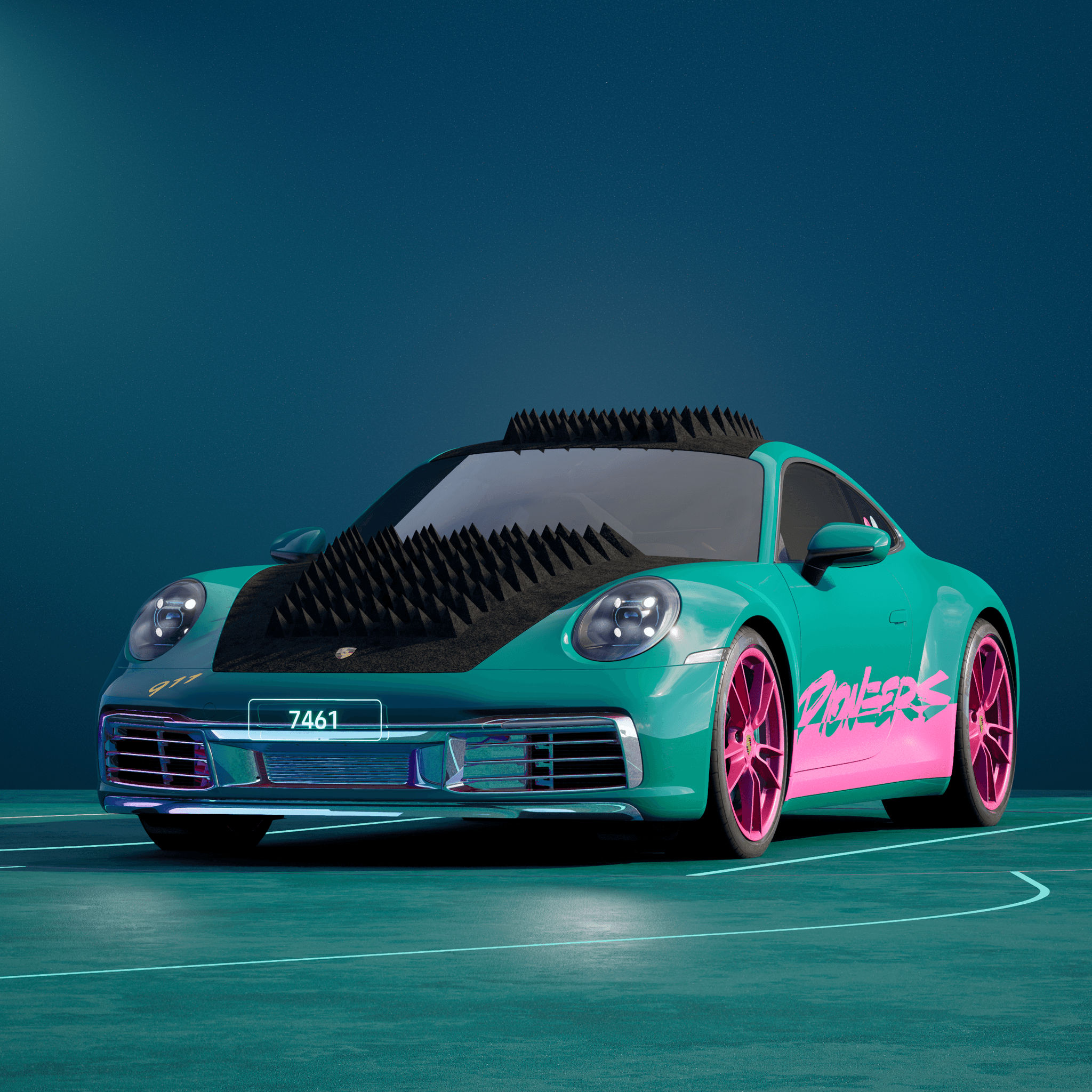 The PORSCHΞ 911 7461 image in phase