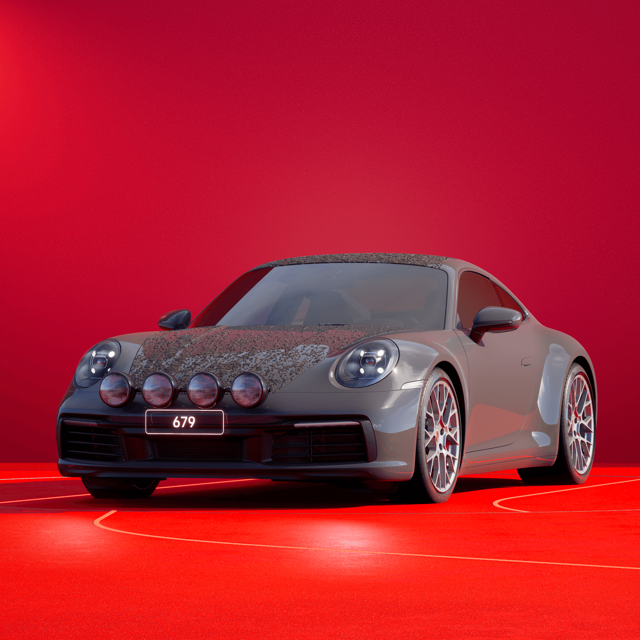 The PORSCHΞ 911 679 image in phase