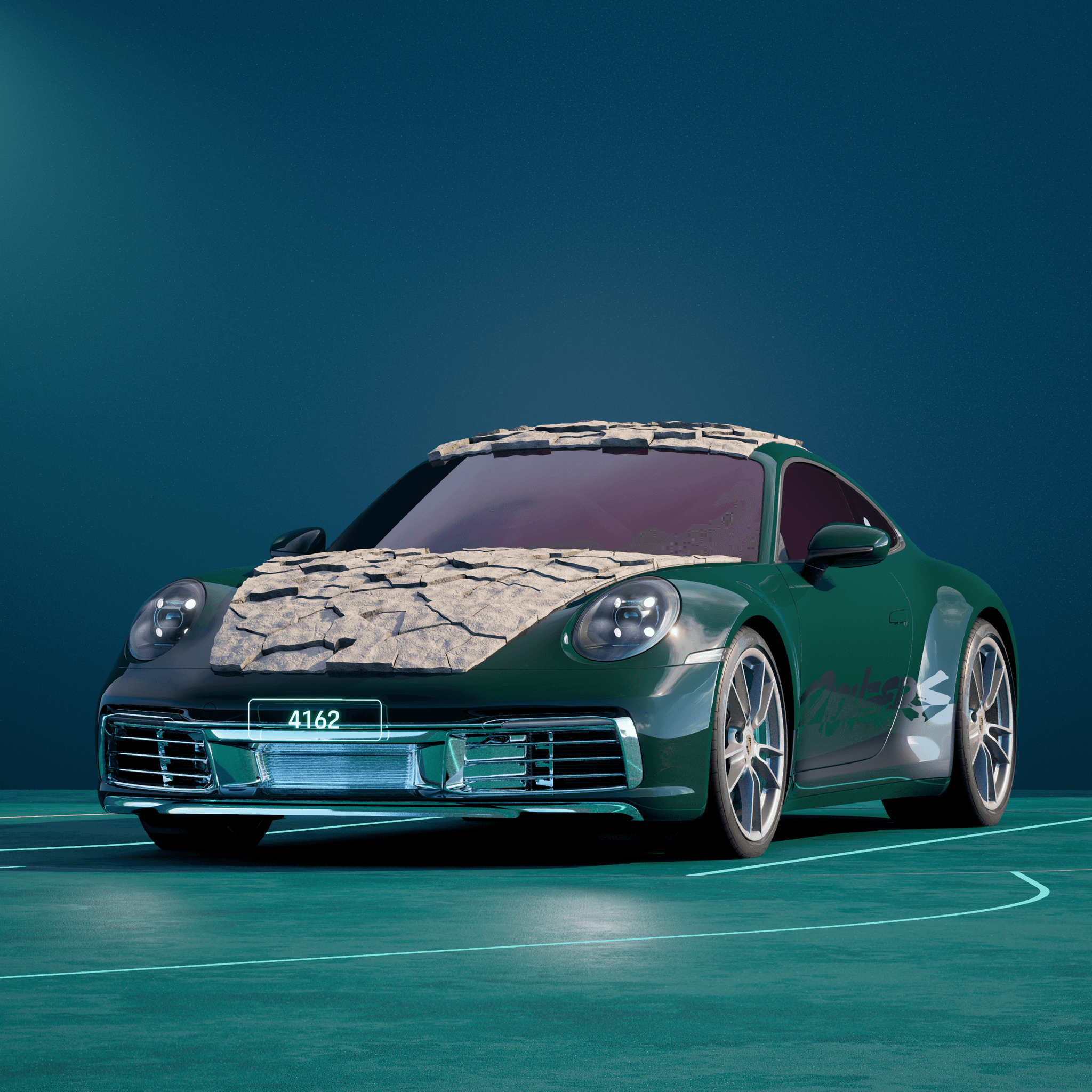 The PORSCHΞ 911 4162 image in phase