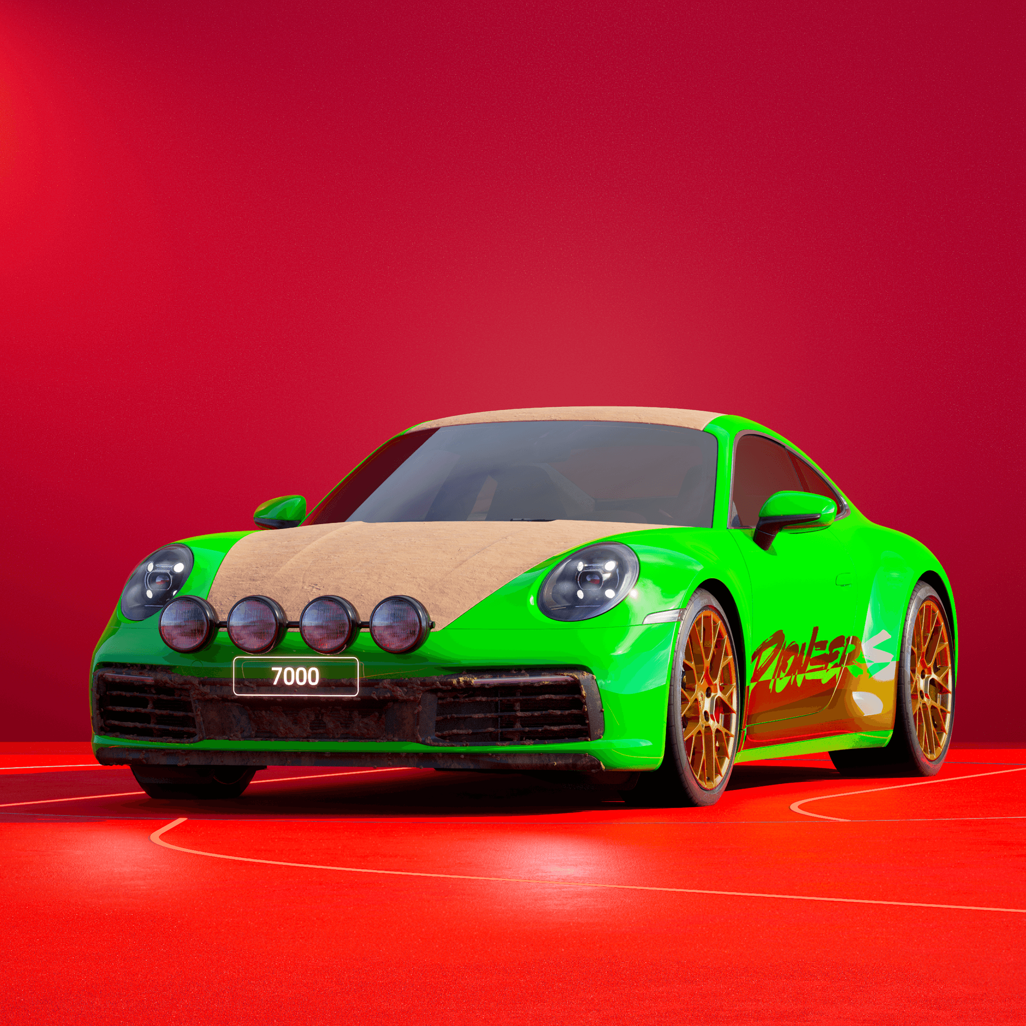 The PORSCHΞ 911 7000 image in phase