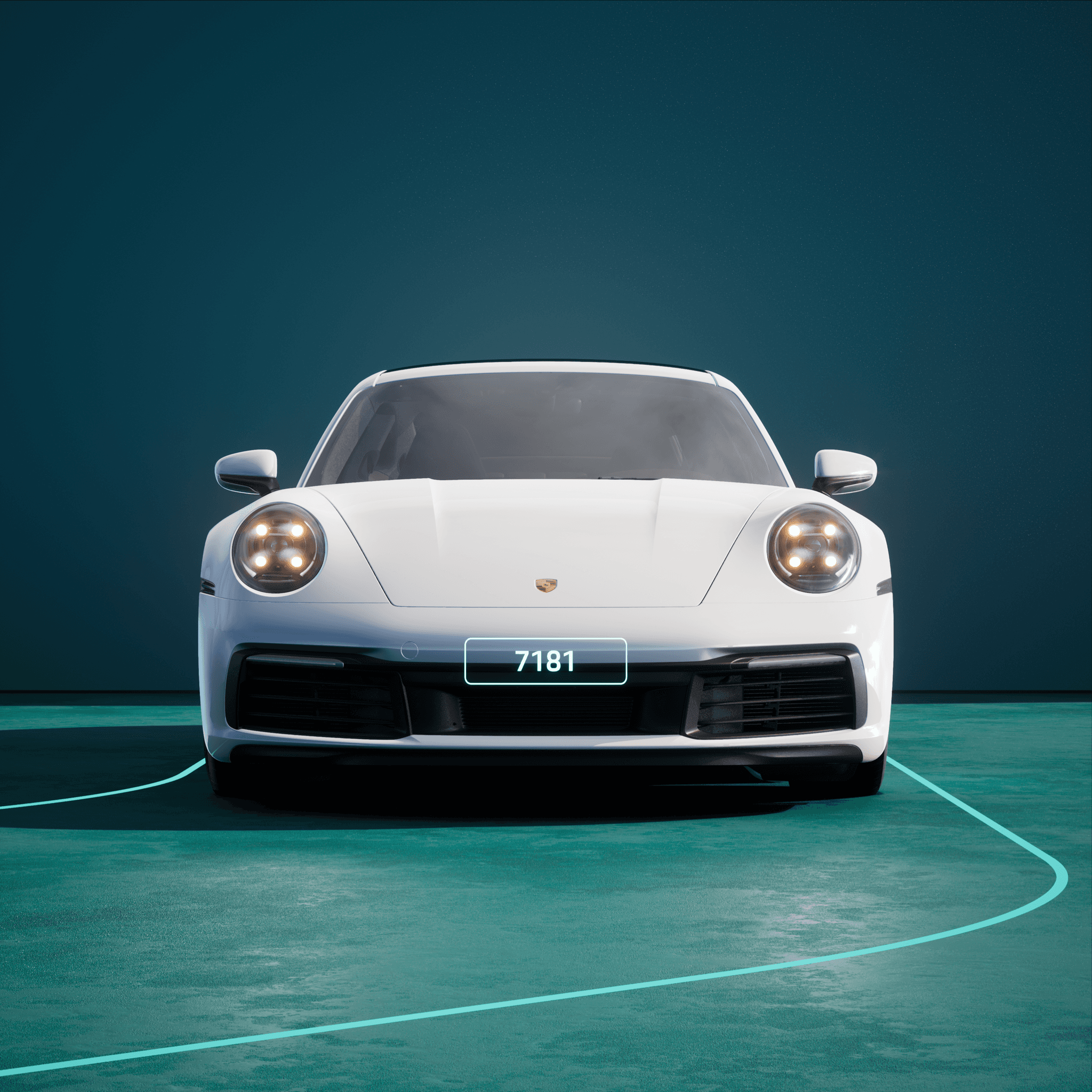 The PORSCHΞ 911 7181 image in phase