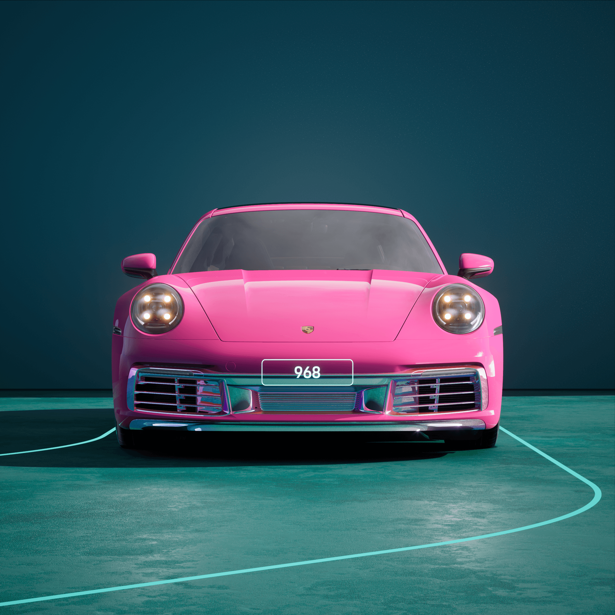 The PORSCHΞ 911 968 image in phase