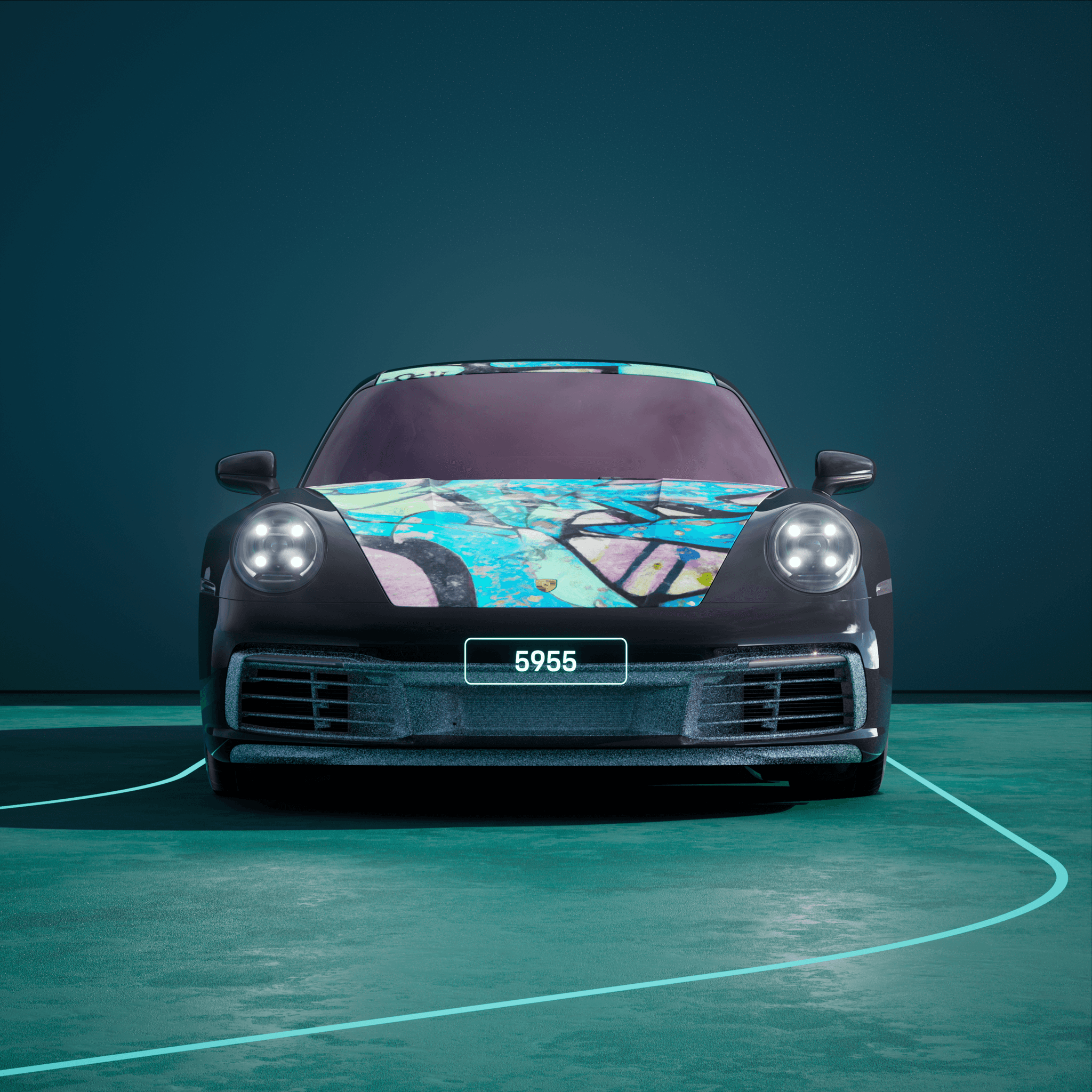 The PORSCHΞ 911 5955 image in phase