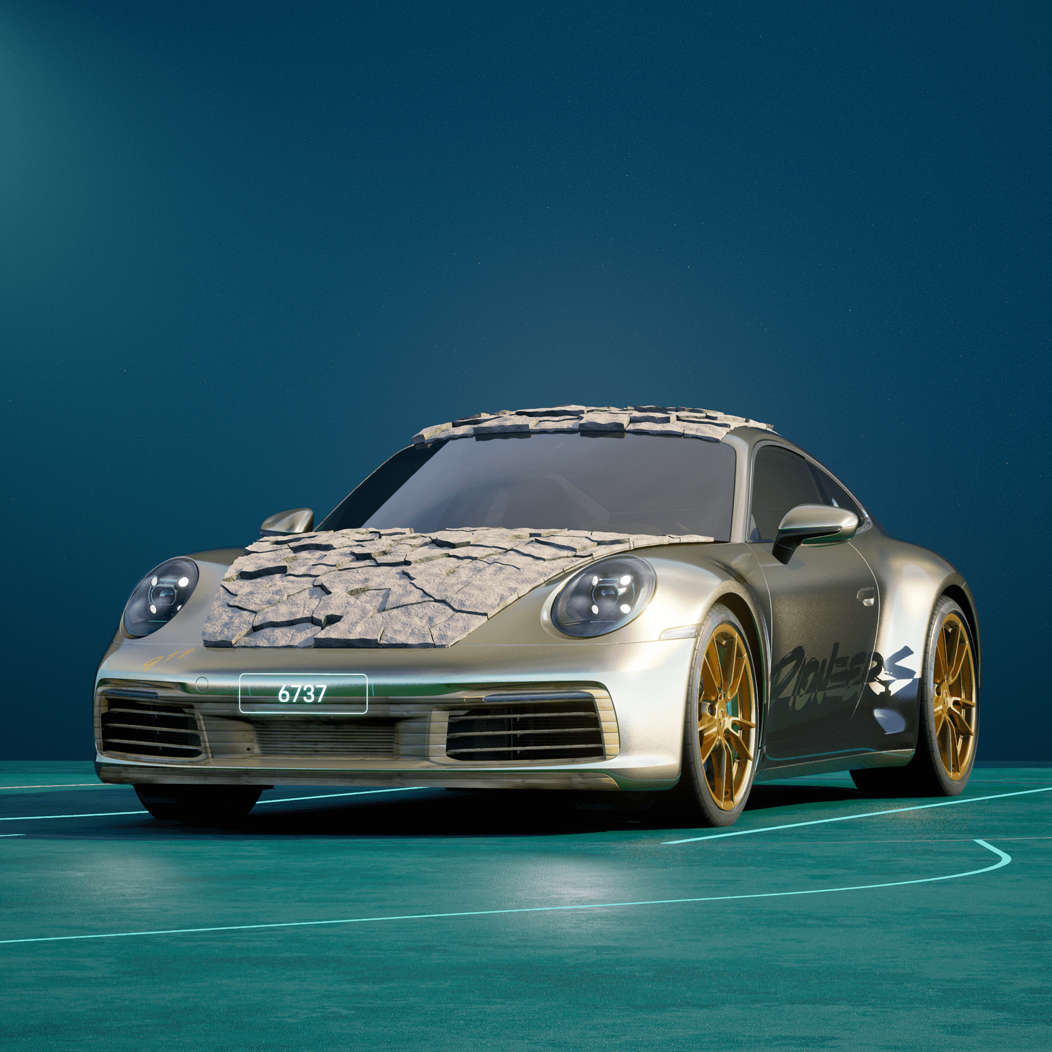The PORSCHΞ 911 6737 image in phase