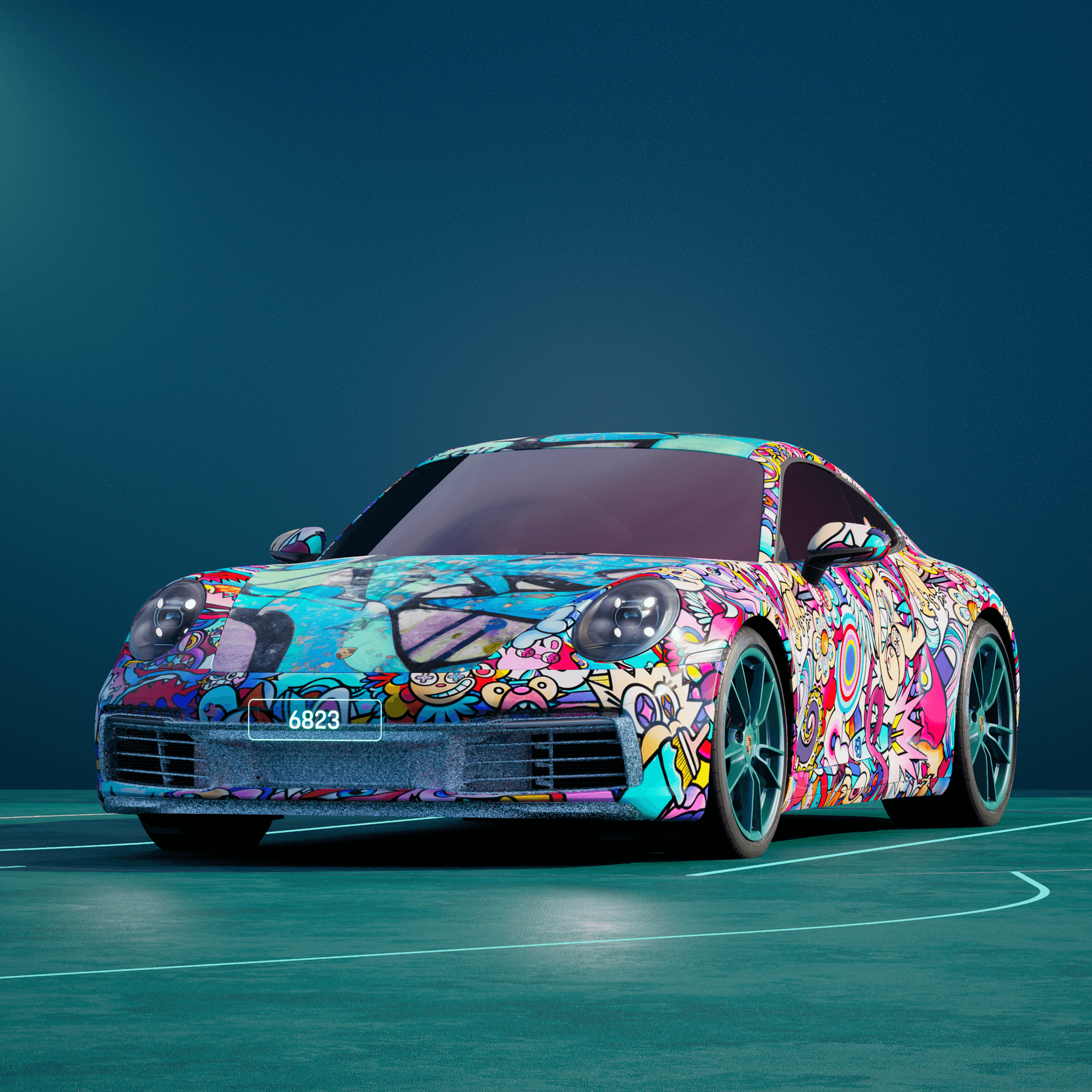 The PORSCHΞ 911 6823 image in phase