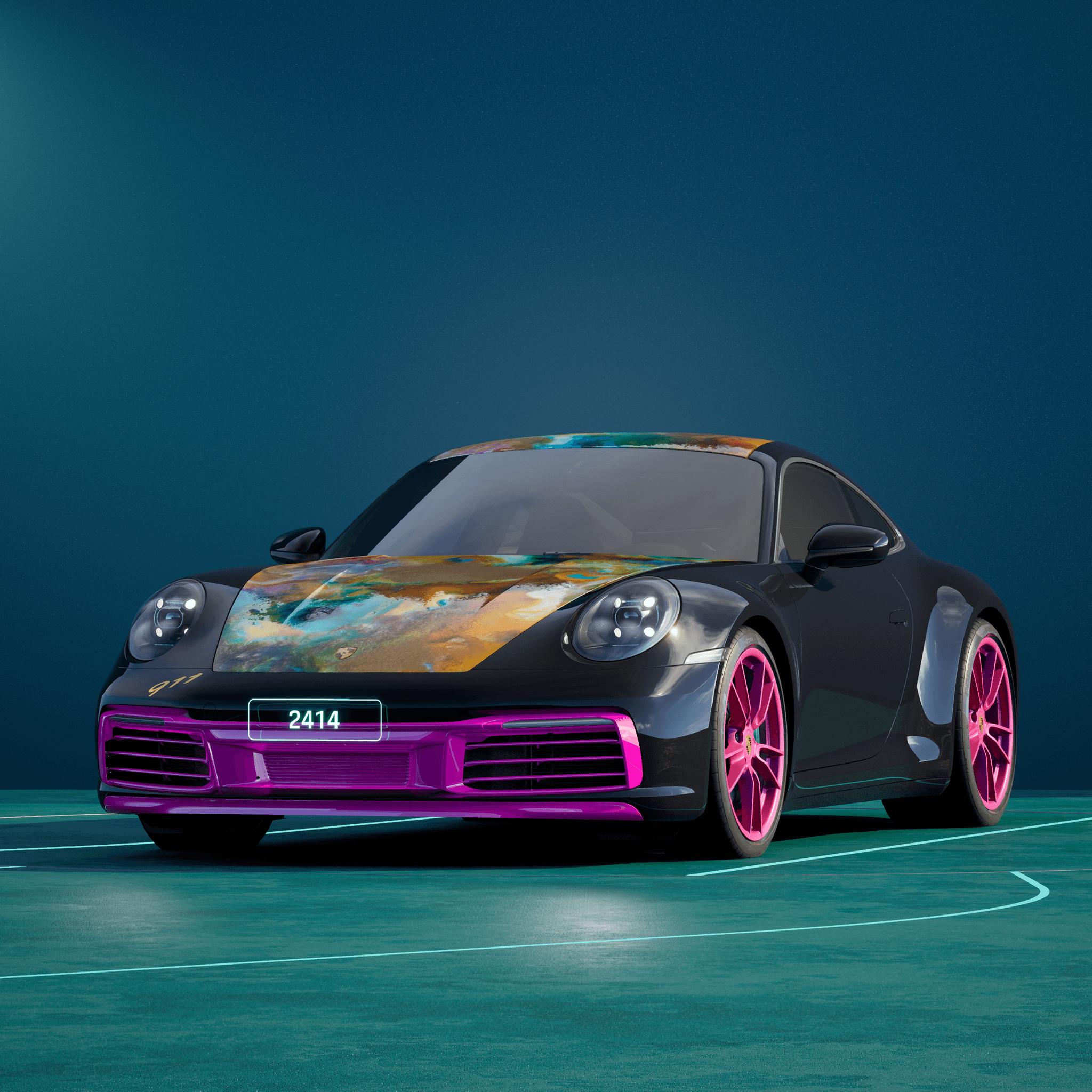 The PORSCHΞ 911 2414 image in phase