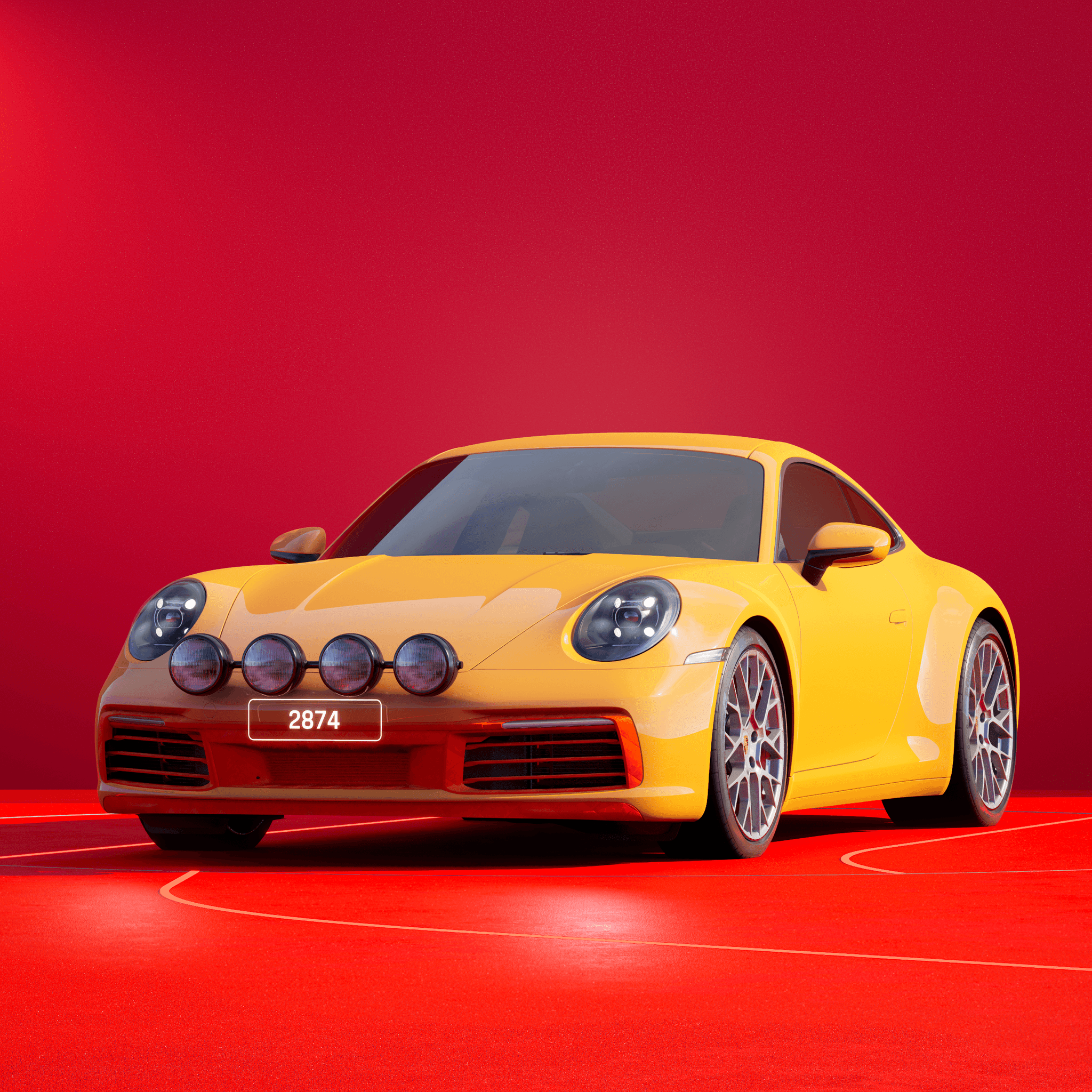 The PORSCHΞ 911 2874 image in phase