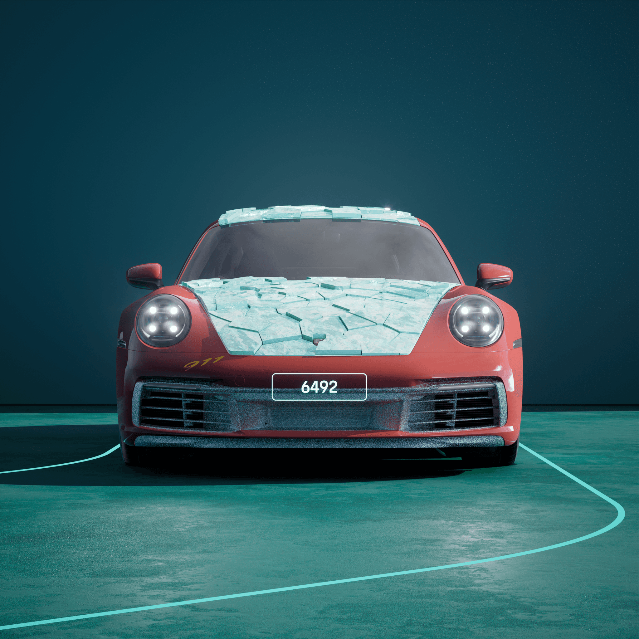 The PORSCHΞ 911 6492 image in phase