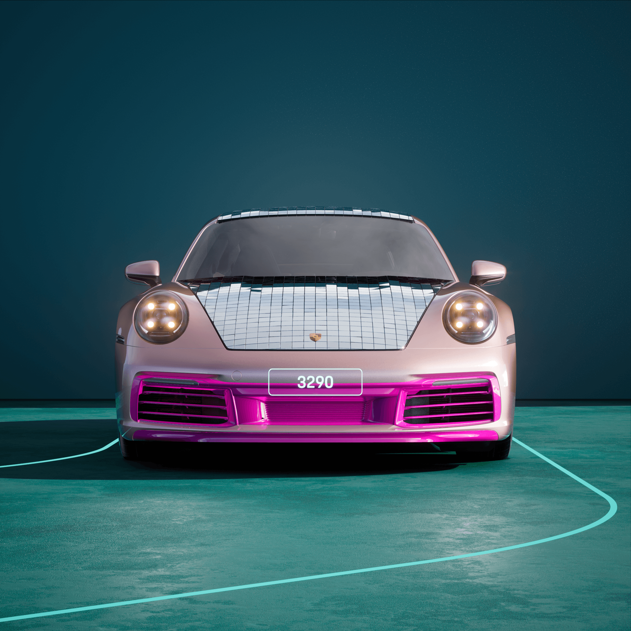 The PORSCHΞ 911 3290 image in phase