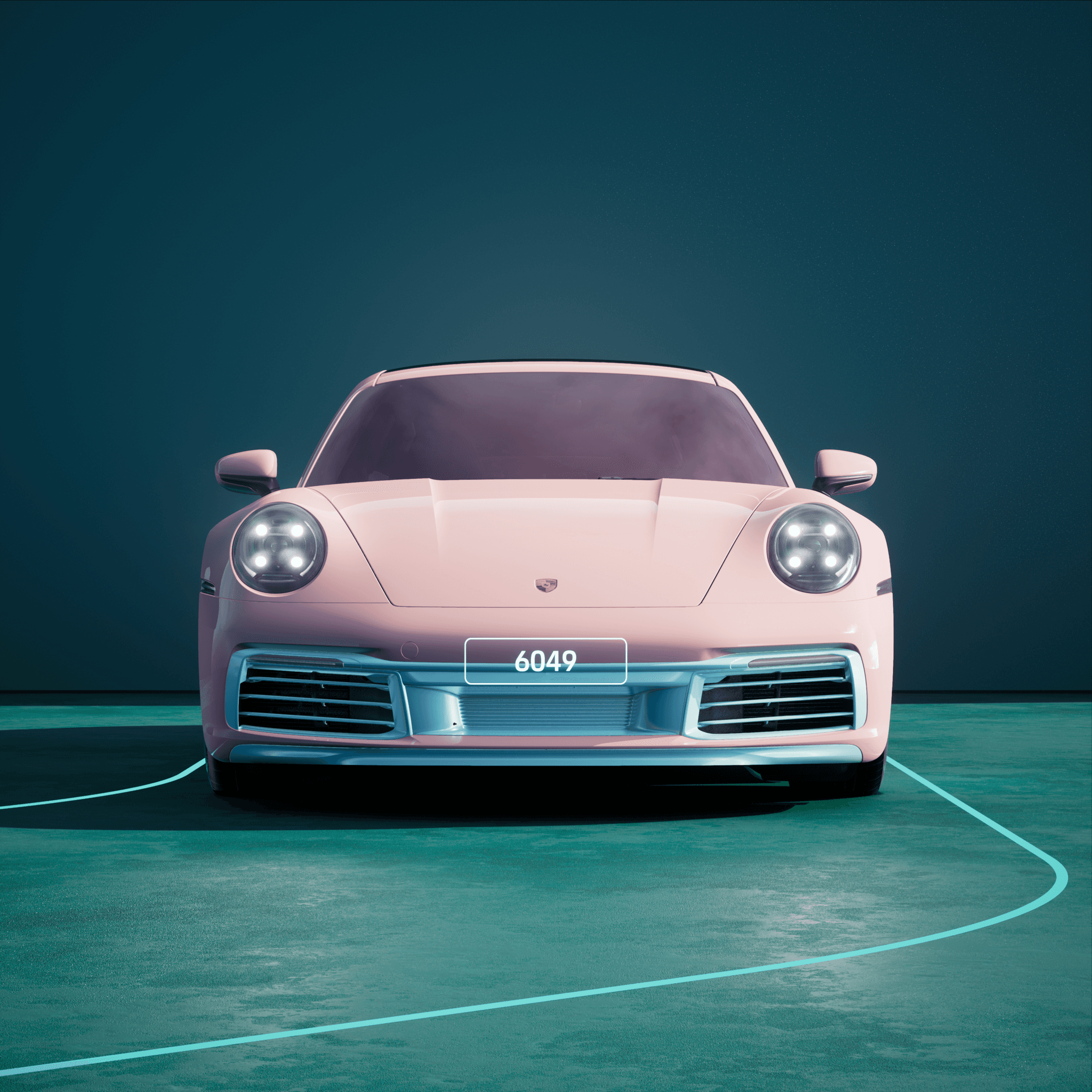 The PORSCHΞ 911 6049 image in phase