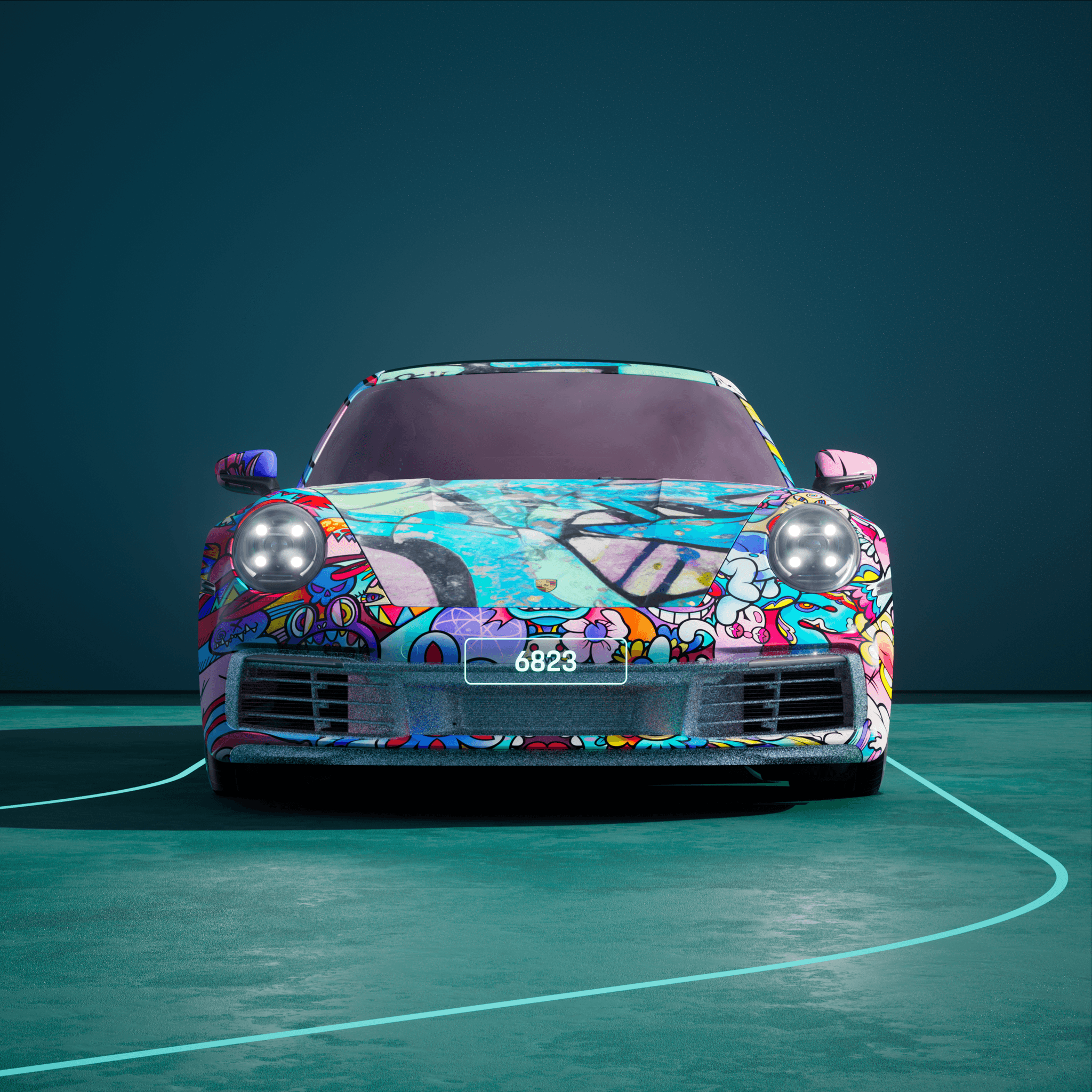 The PORSCHΞ 911 6823 image in phase