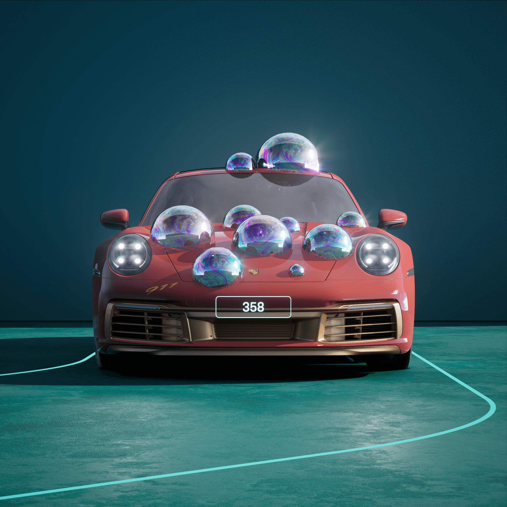 The PORSCHΞ 911 358 image in phase